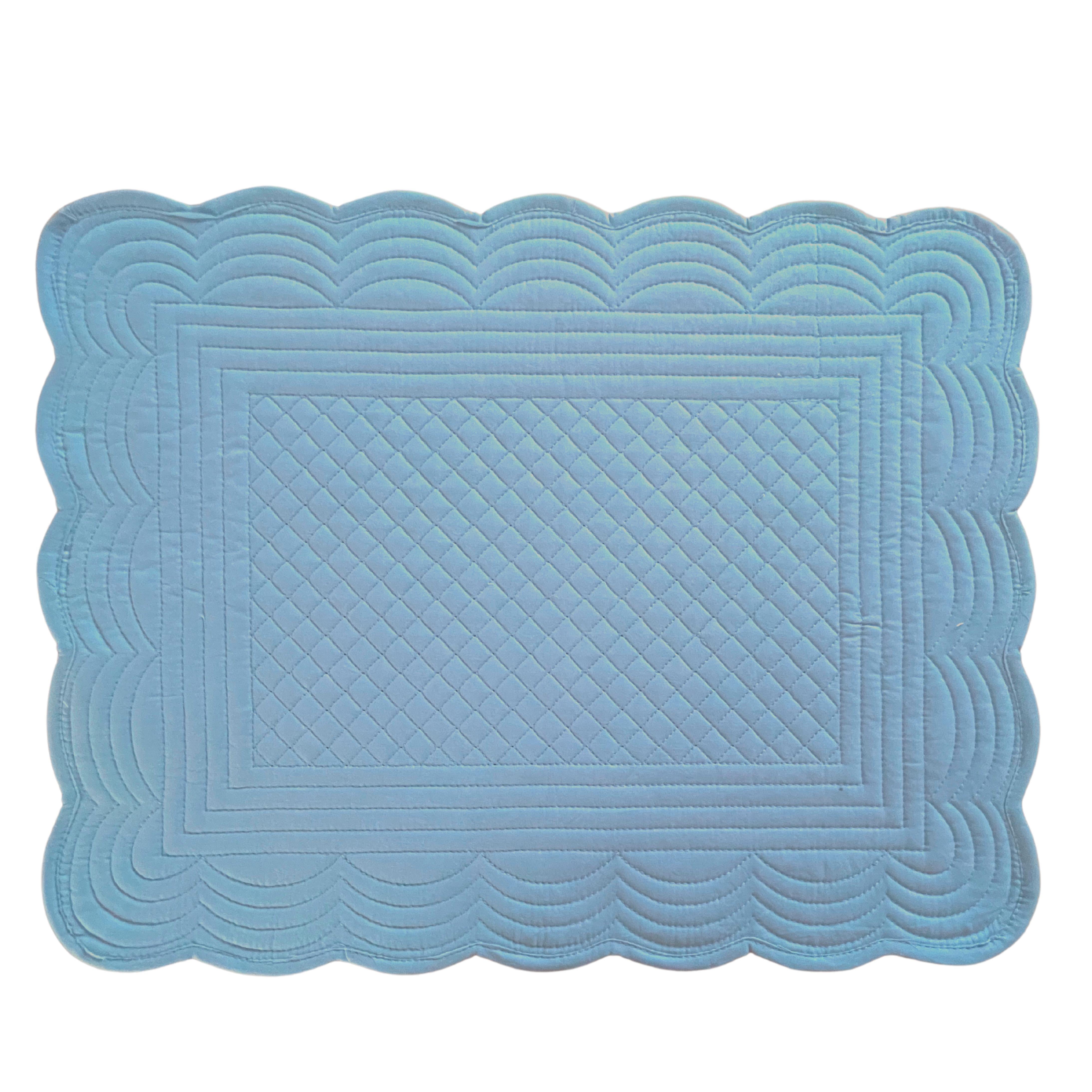 Blue Quilted Placemat