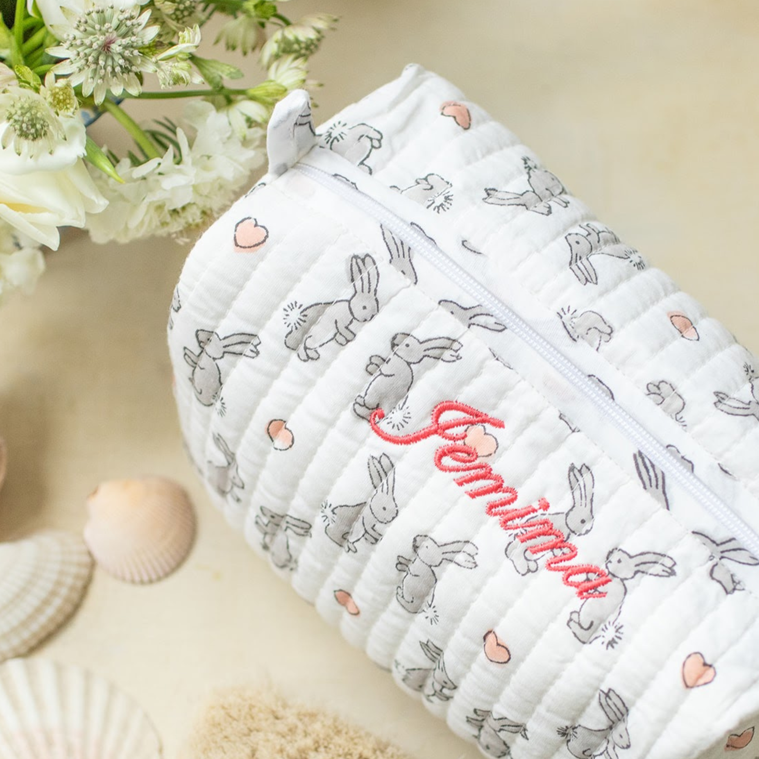 Pink Bunny Wash Bag
