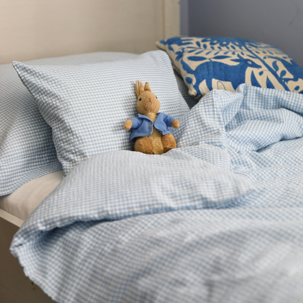 Blue Gingham Oxford Pillowcase