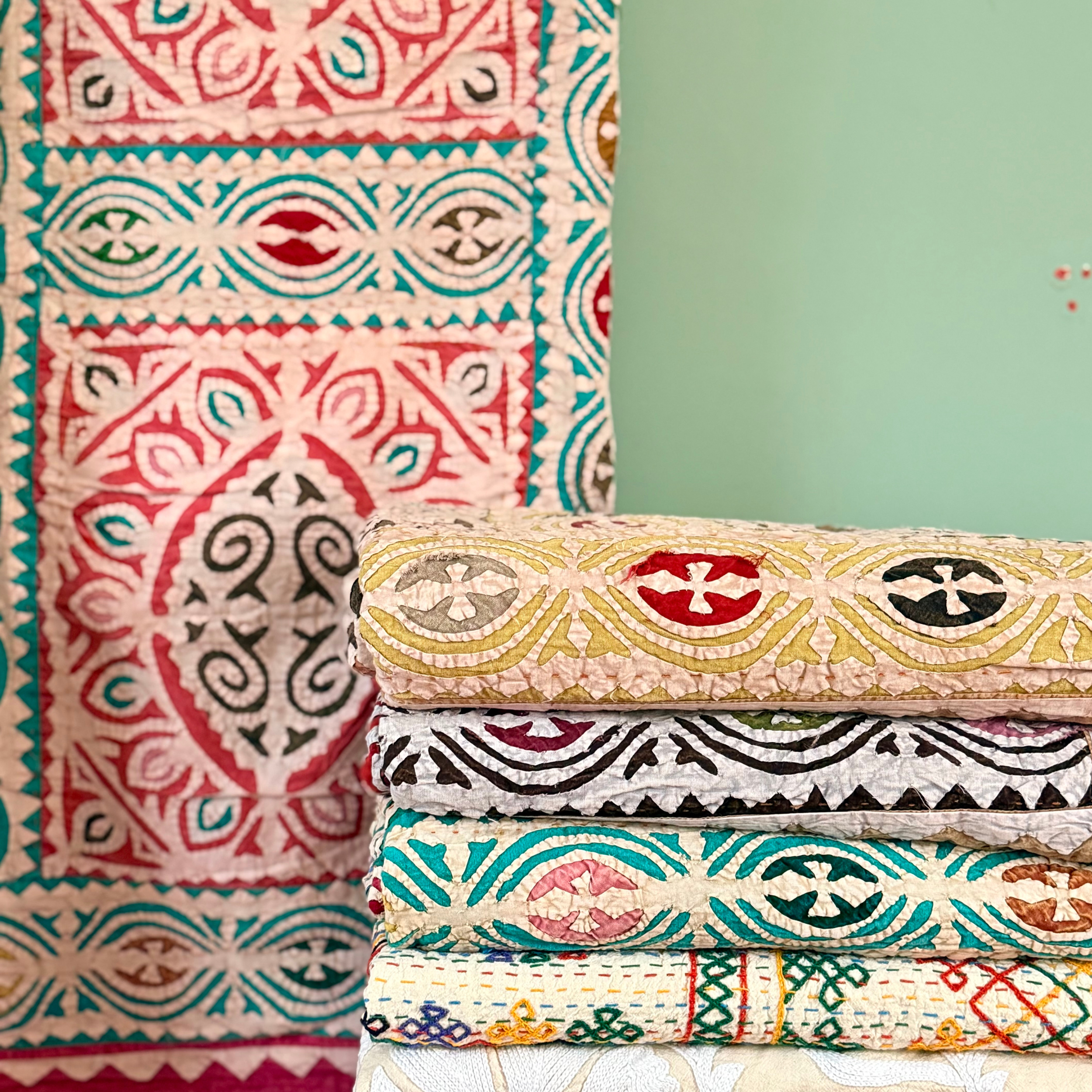 Coloured Cutwork Bedspreads