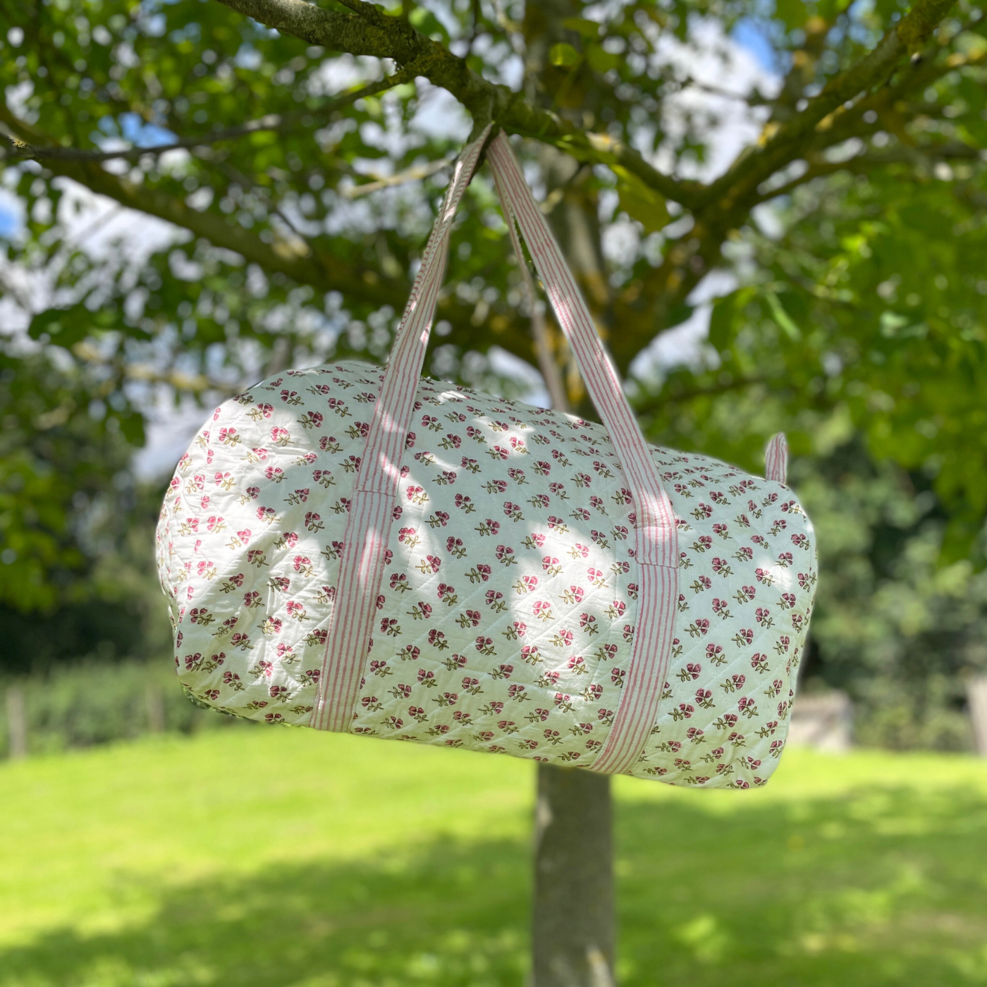 Pink Ditsy Weekend Bag