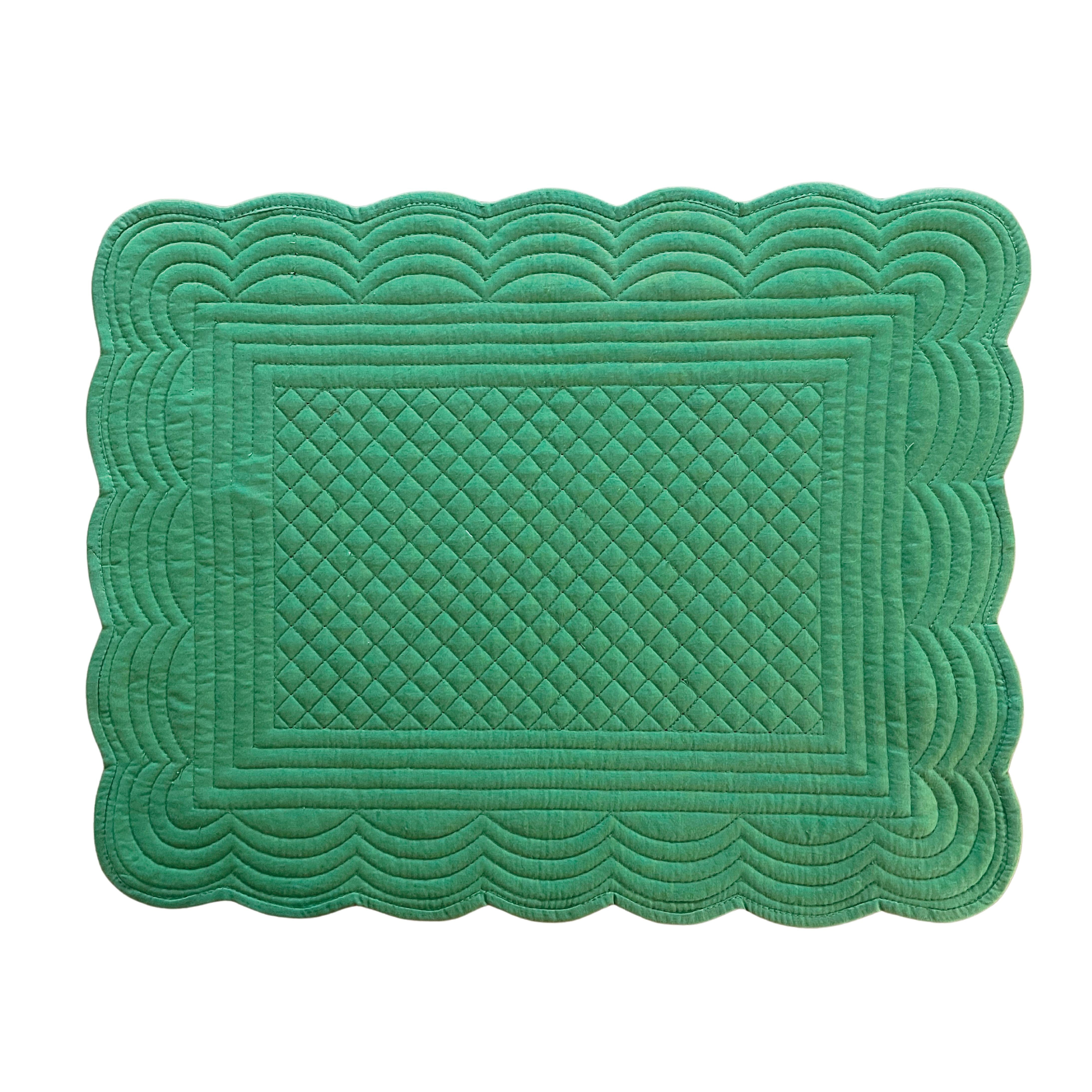 Green Quilted Placemat