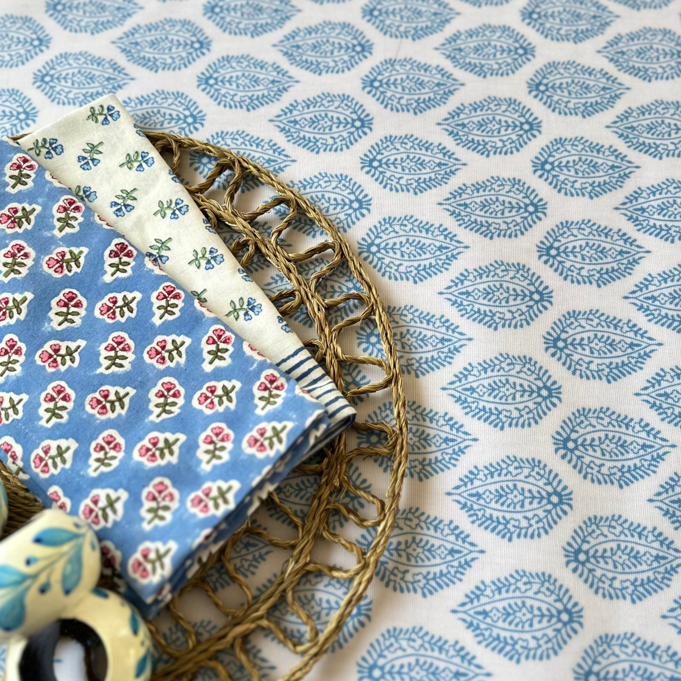 Blue Oilcloth