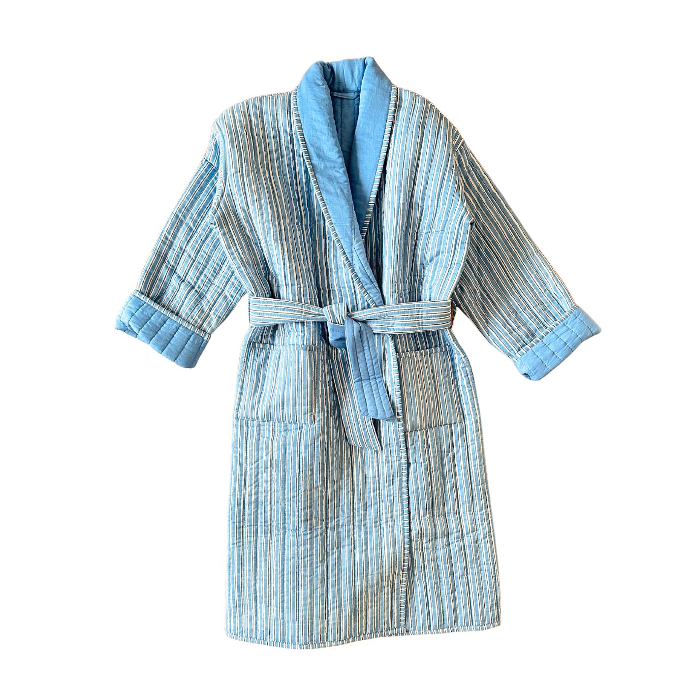 Children's Blue Stripe Dressing Gown