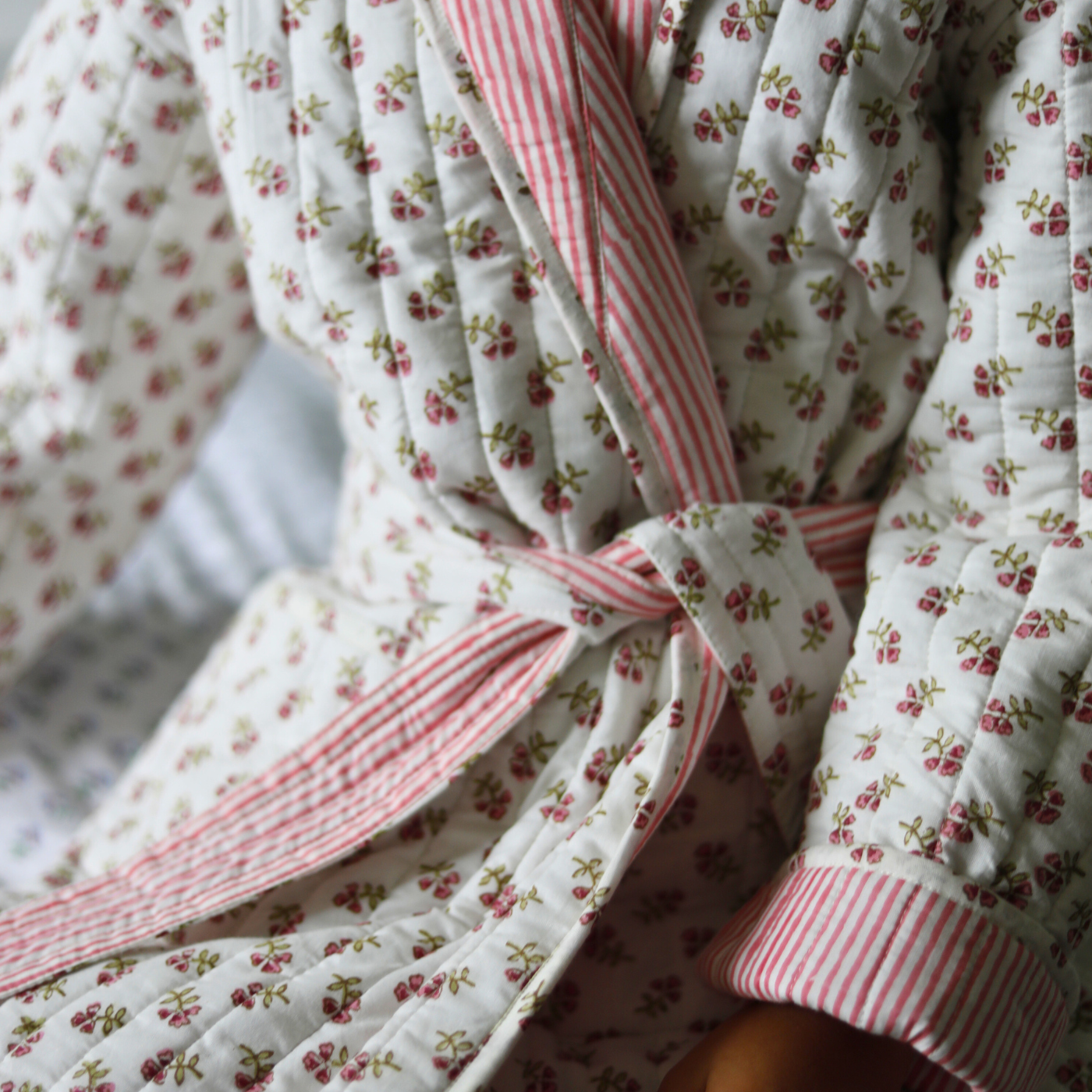 Children's Pink Ditsy Dressing Gown