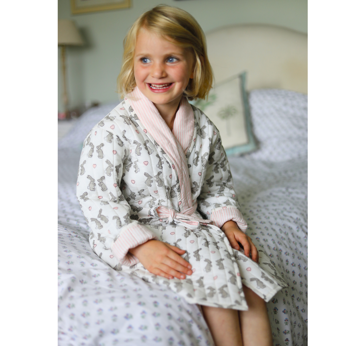Children's Pink Bunny Dressing Gown