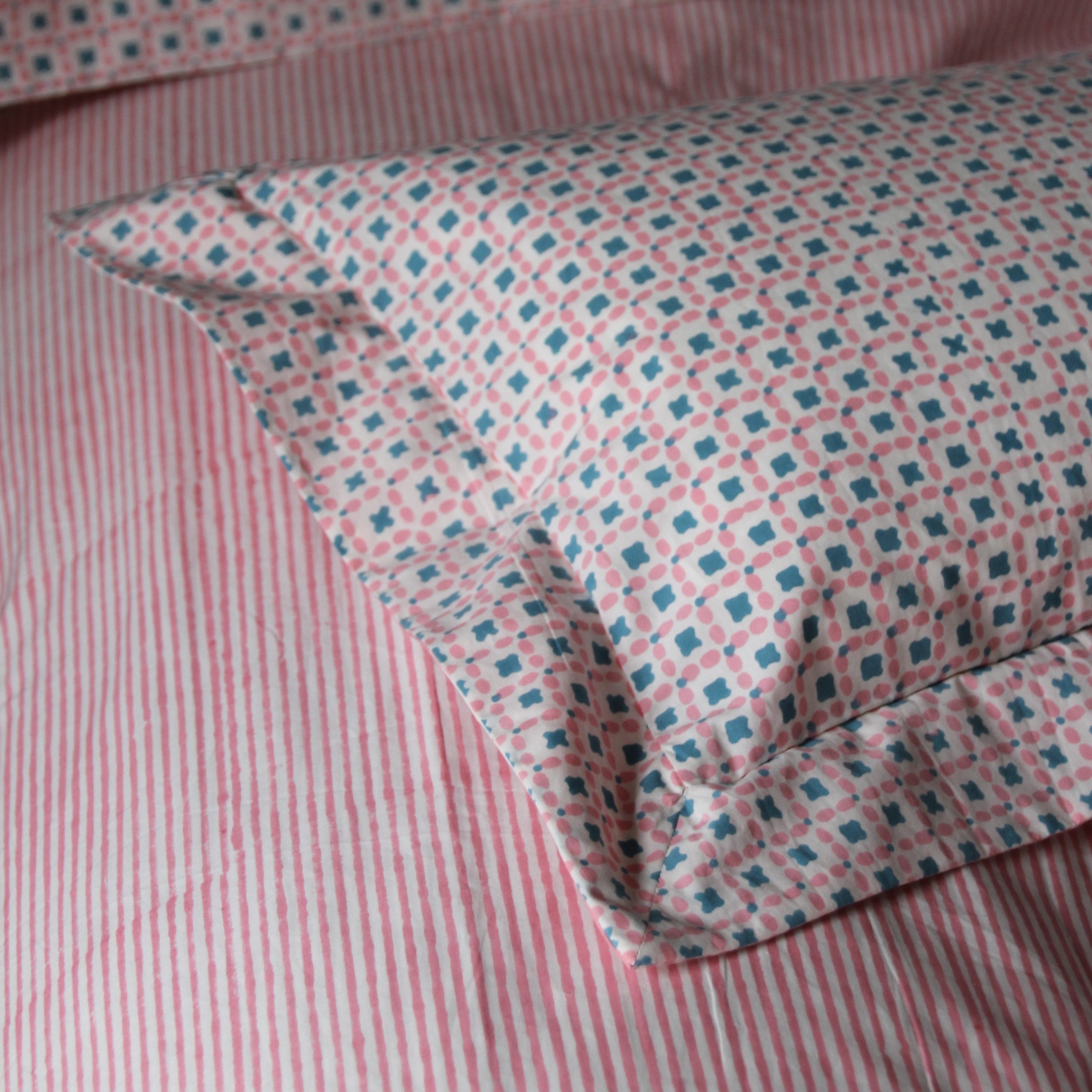 Pink Criss Cross Baby / Boudoir Pillowcase
