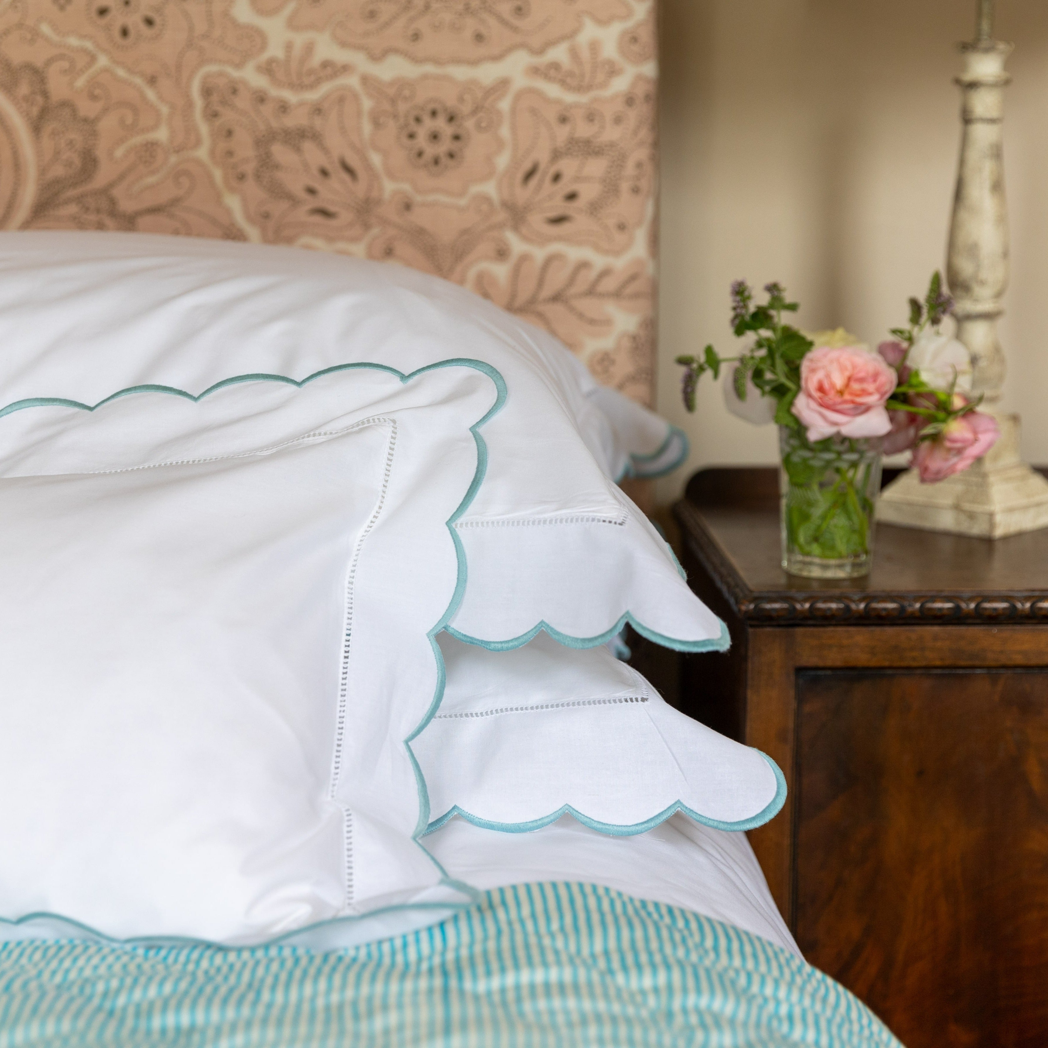Duck Egg Scallop Baby Pillowcase