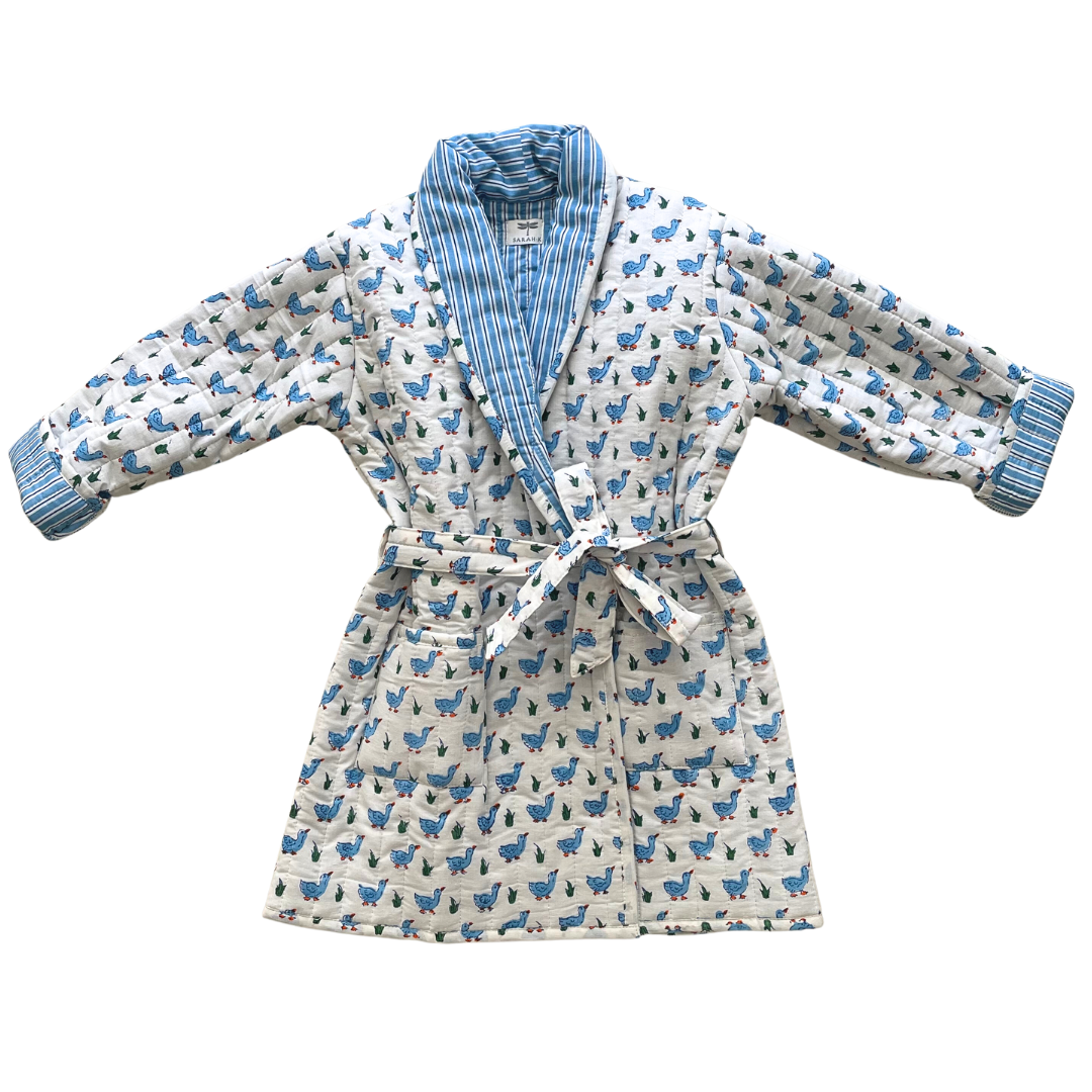 Children's Blue Duck Dressing Gown