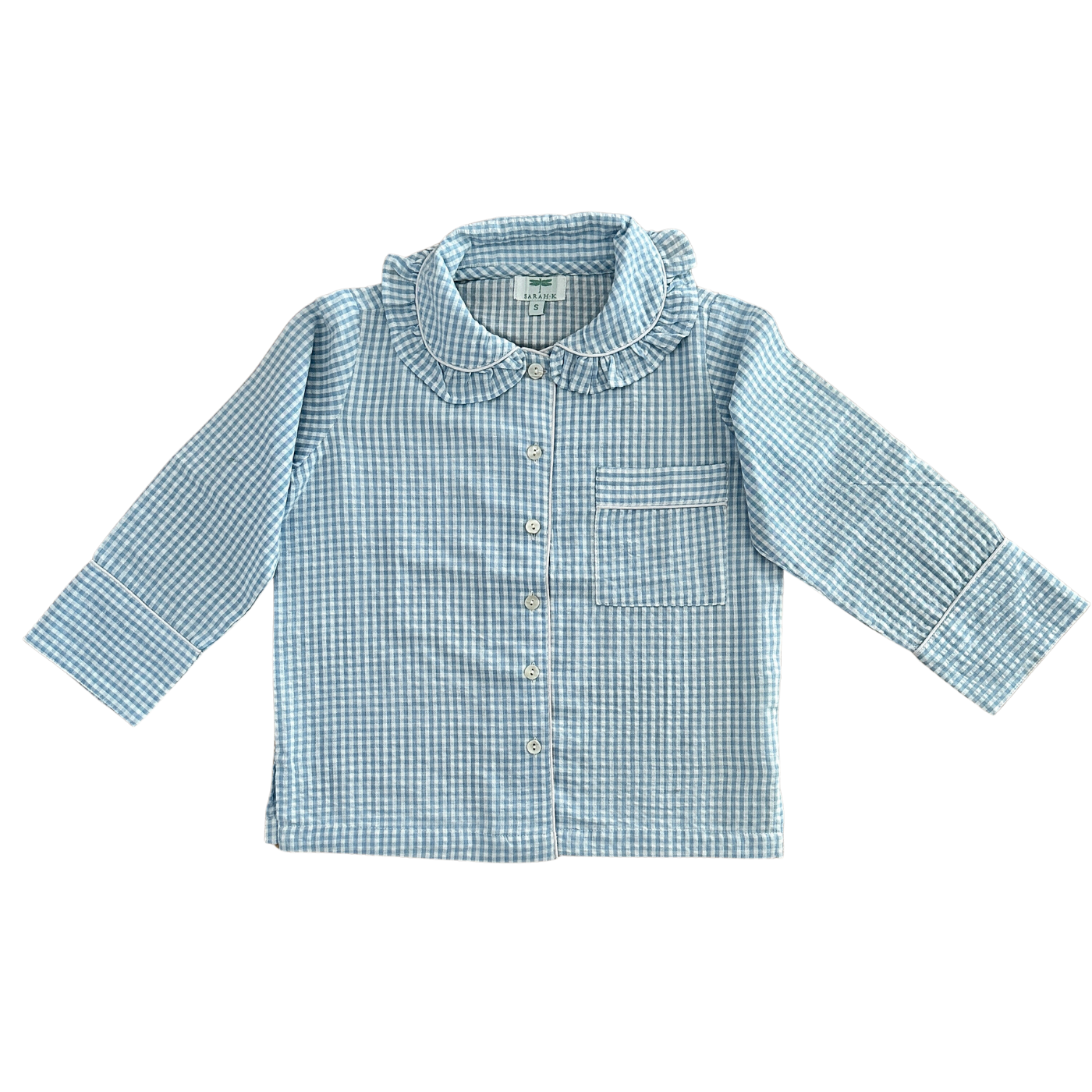 Blue Gingham Children's Pyjamas