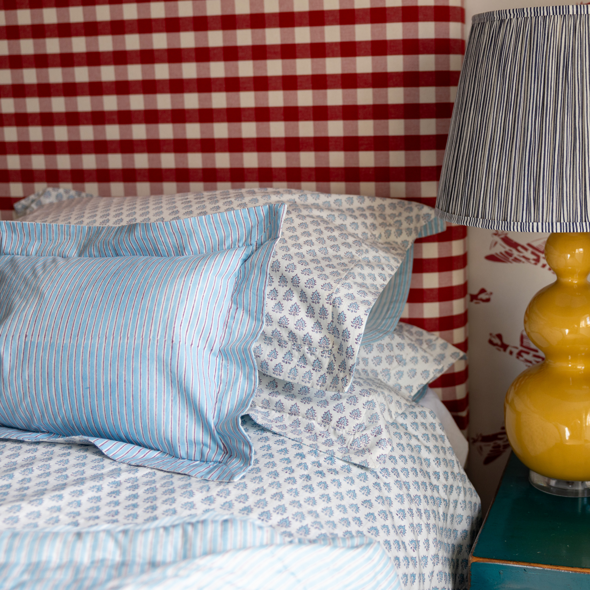 Blue Pomily Duvet Cover