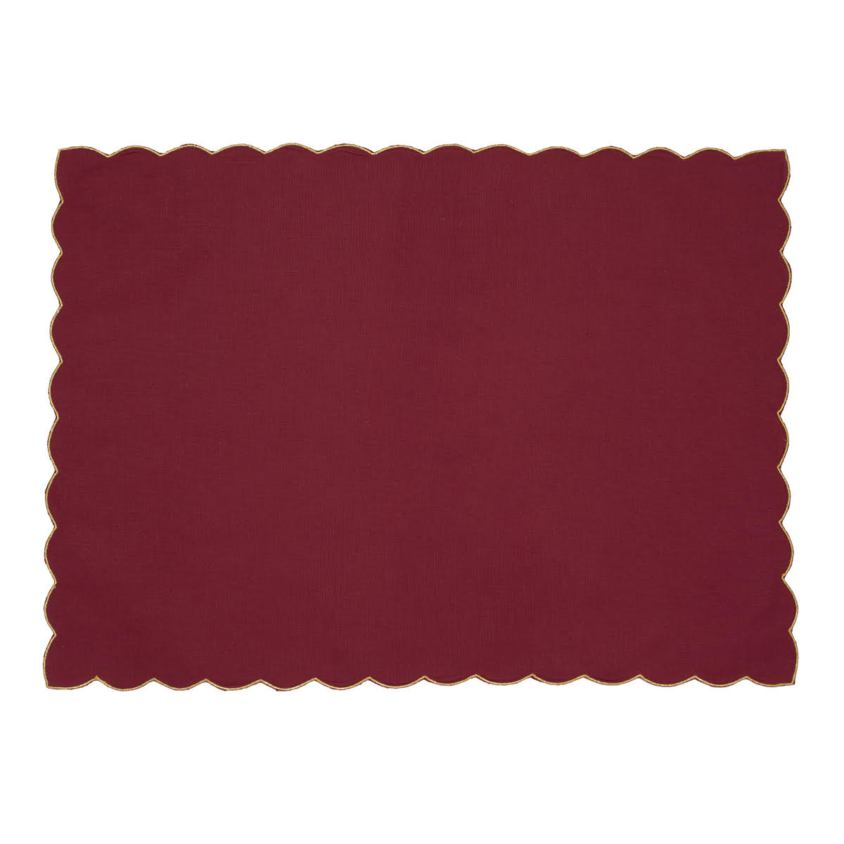 Gold Scallop Placemat - Set of 4