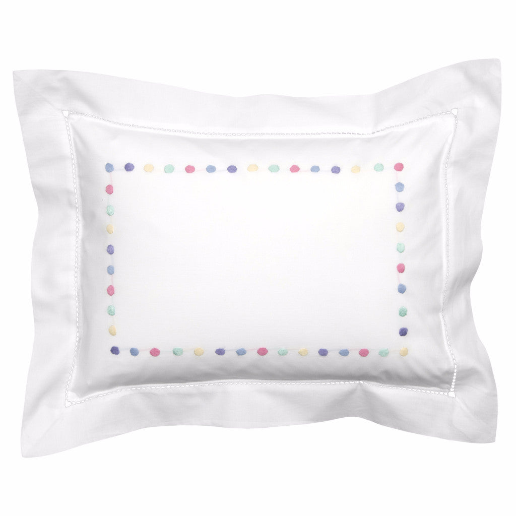 Multicolour dots baby pillowcase