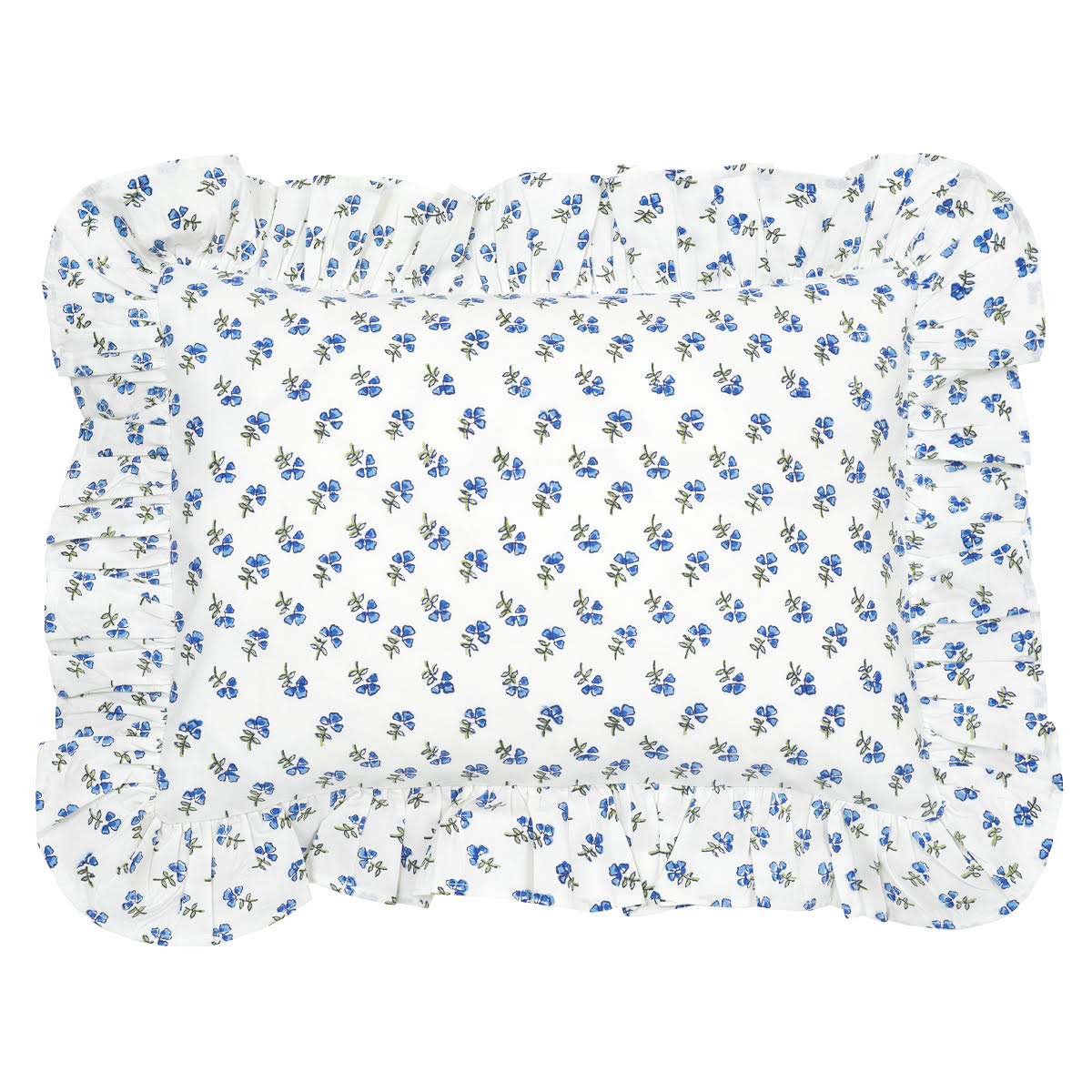 Blue Ditsy Baby Boudoir Pillowcase