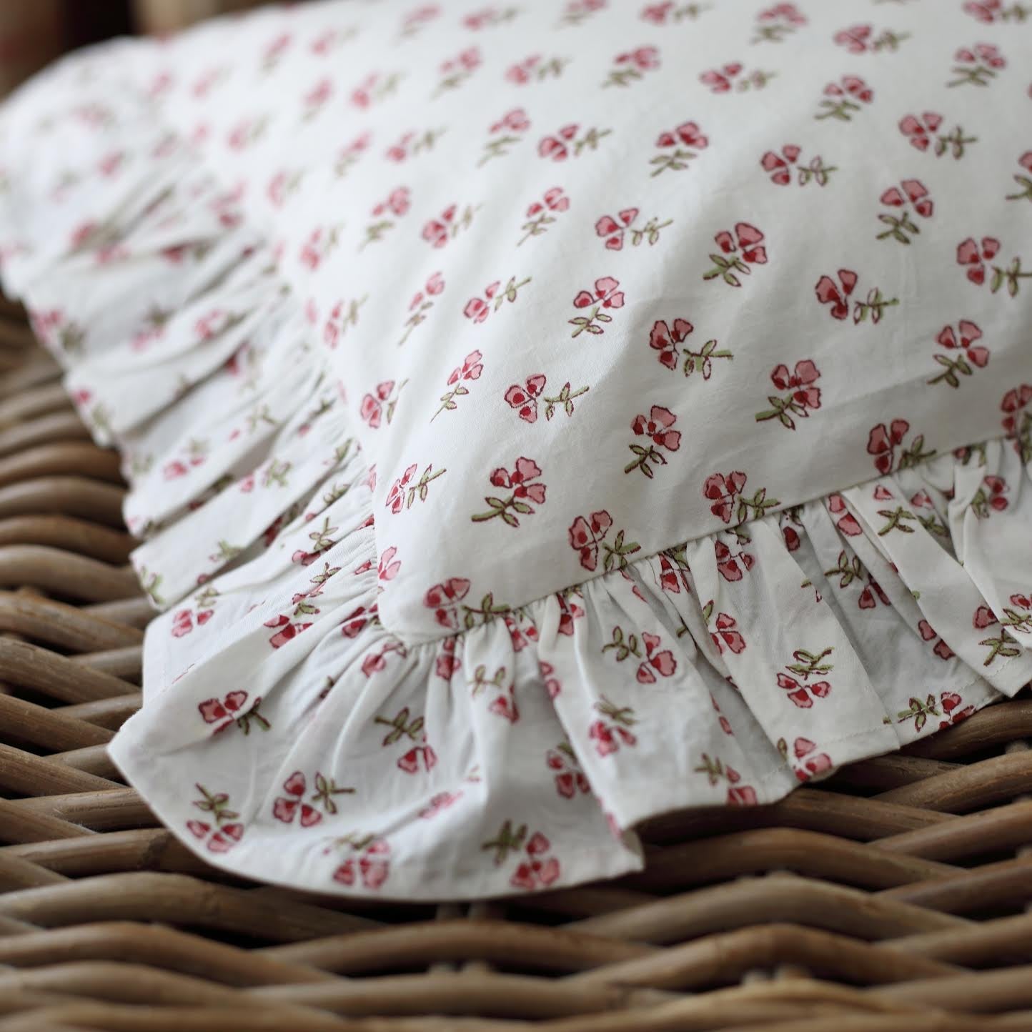 Pink Ditsy Baby Pillowcase