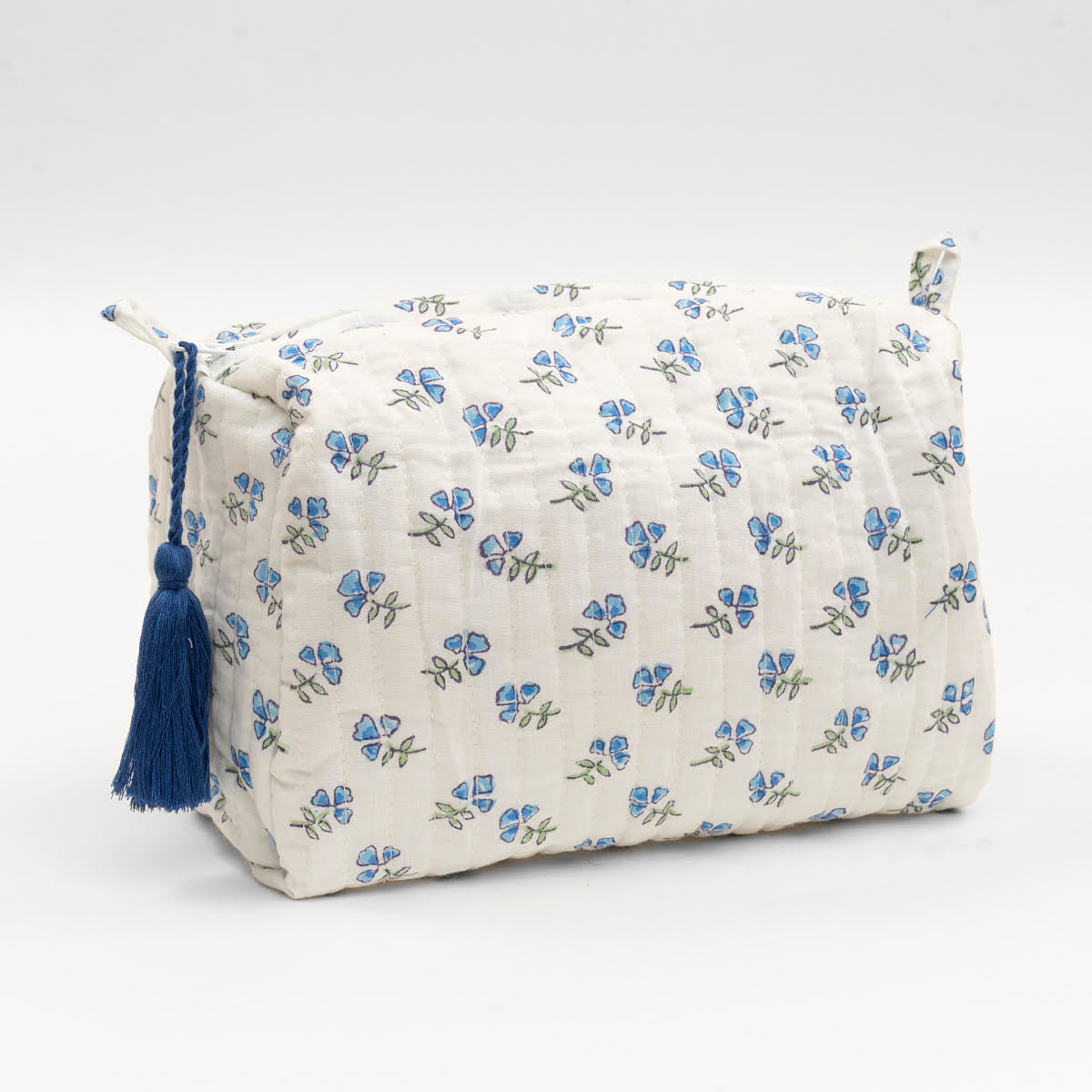 Blue Ditsy Wash Bag