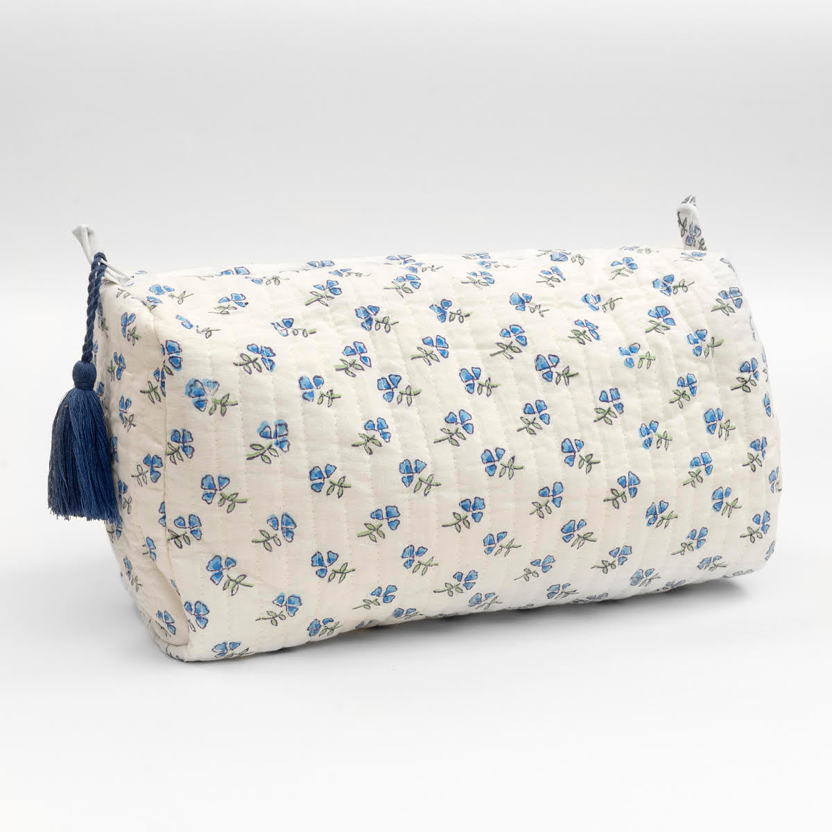 Blue Ditsy Wash Bag
