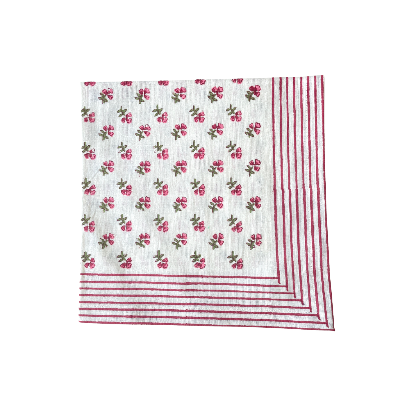 Pink Ditsy Napkin - Set of 4