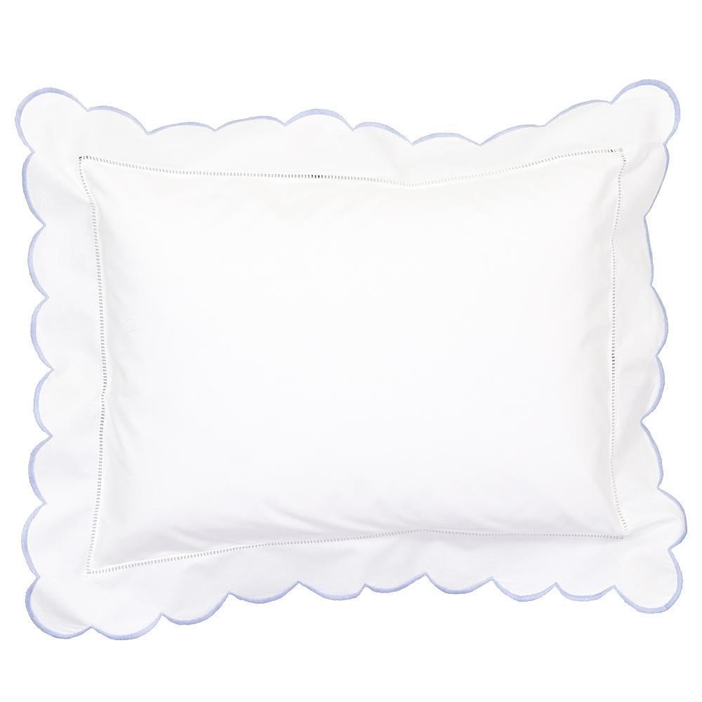 scalloped edge baby pillowcase
