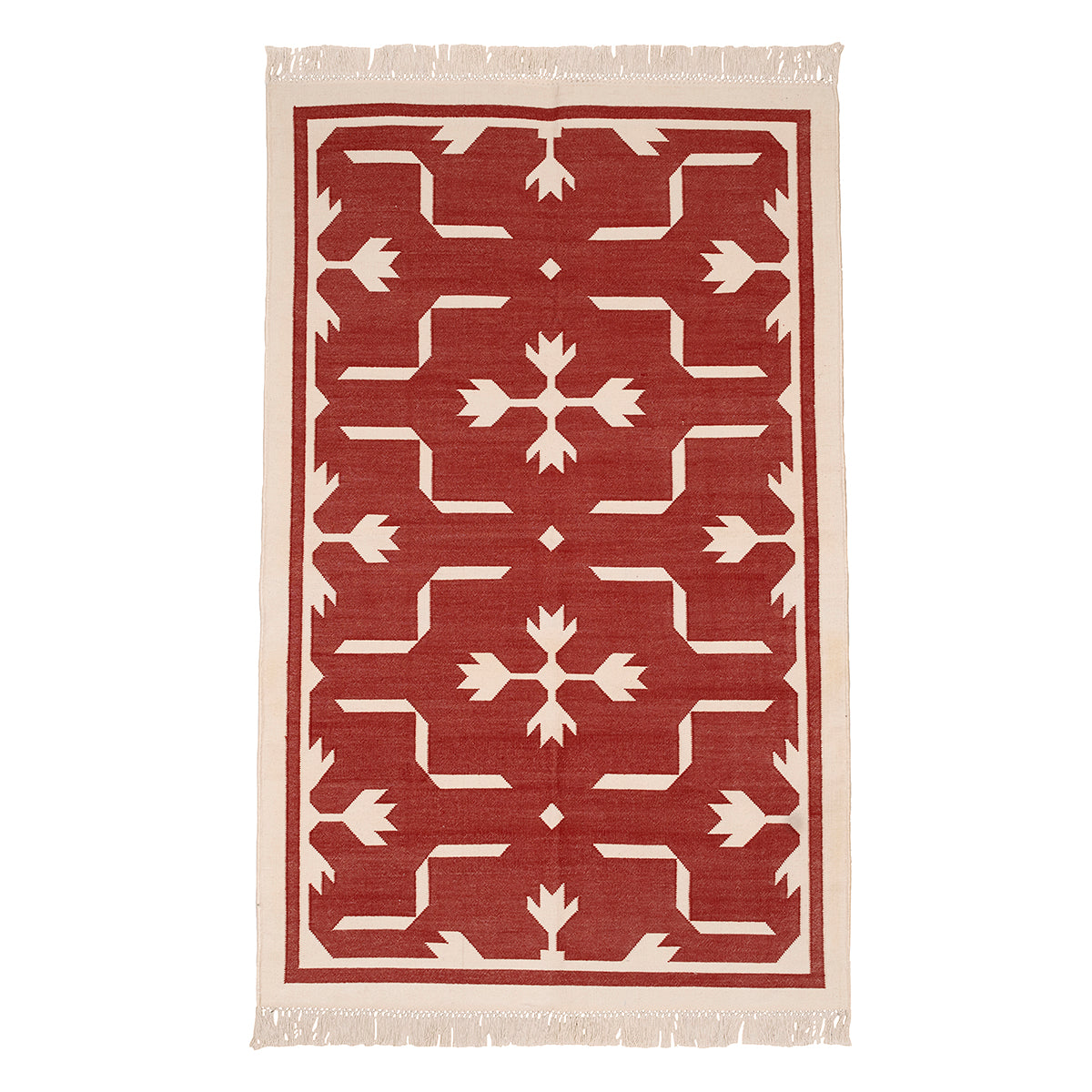 Red Floral Rug