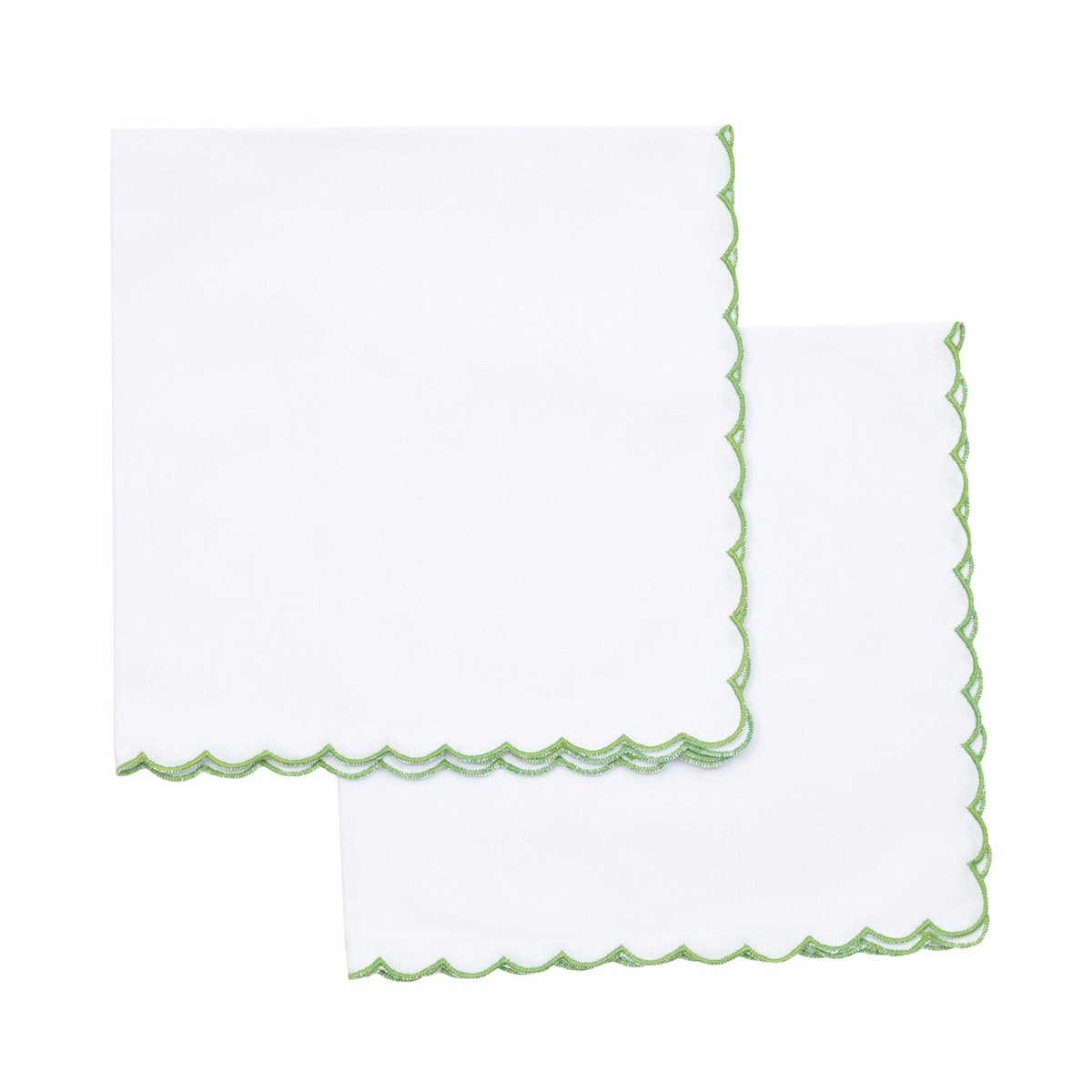 Green Mini Scallop Napkin