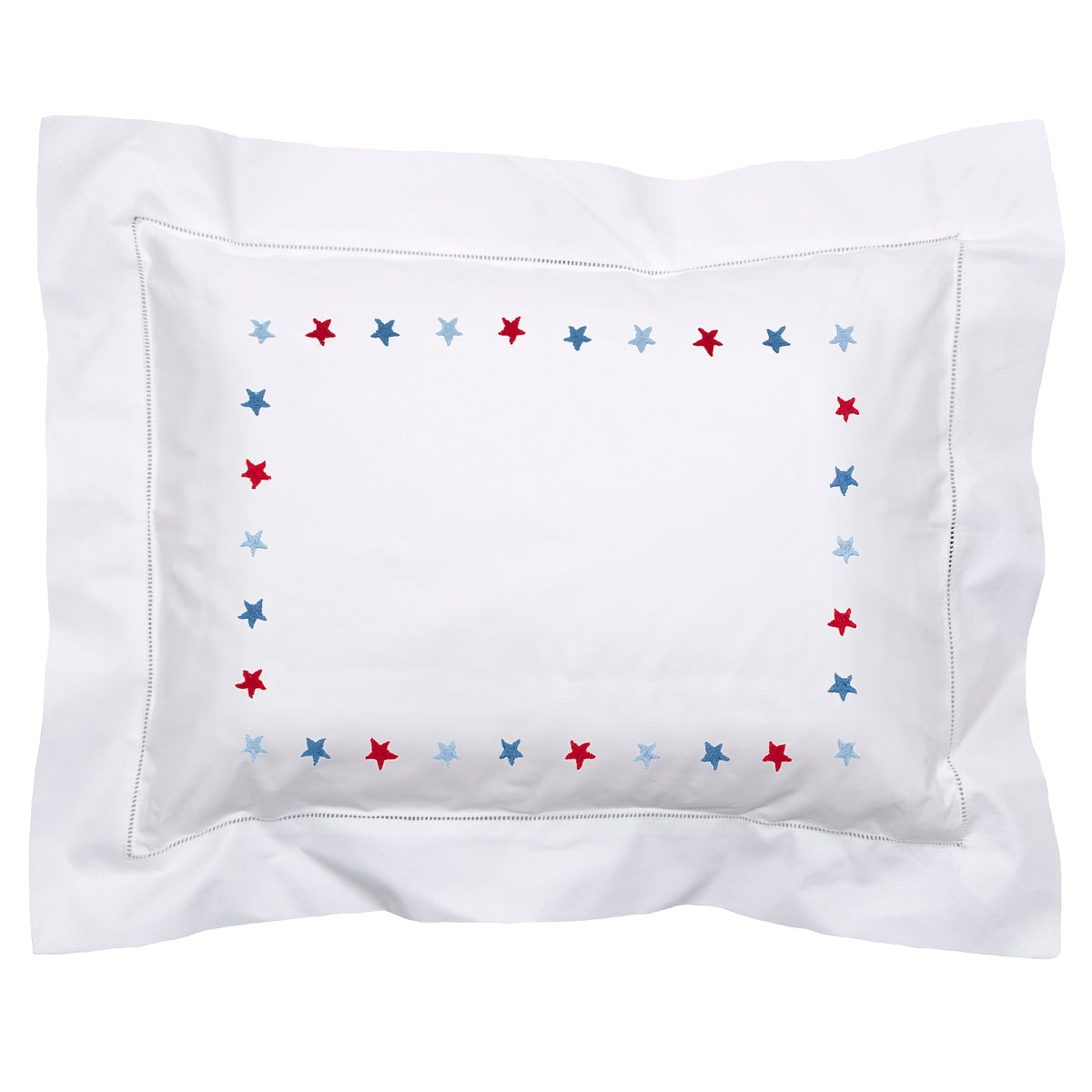 Red & Blue Star Baby Pillowcase