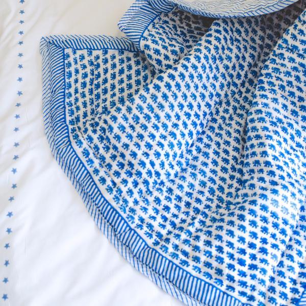 Blue Elephant Quilt
