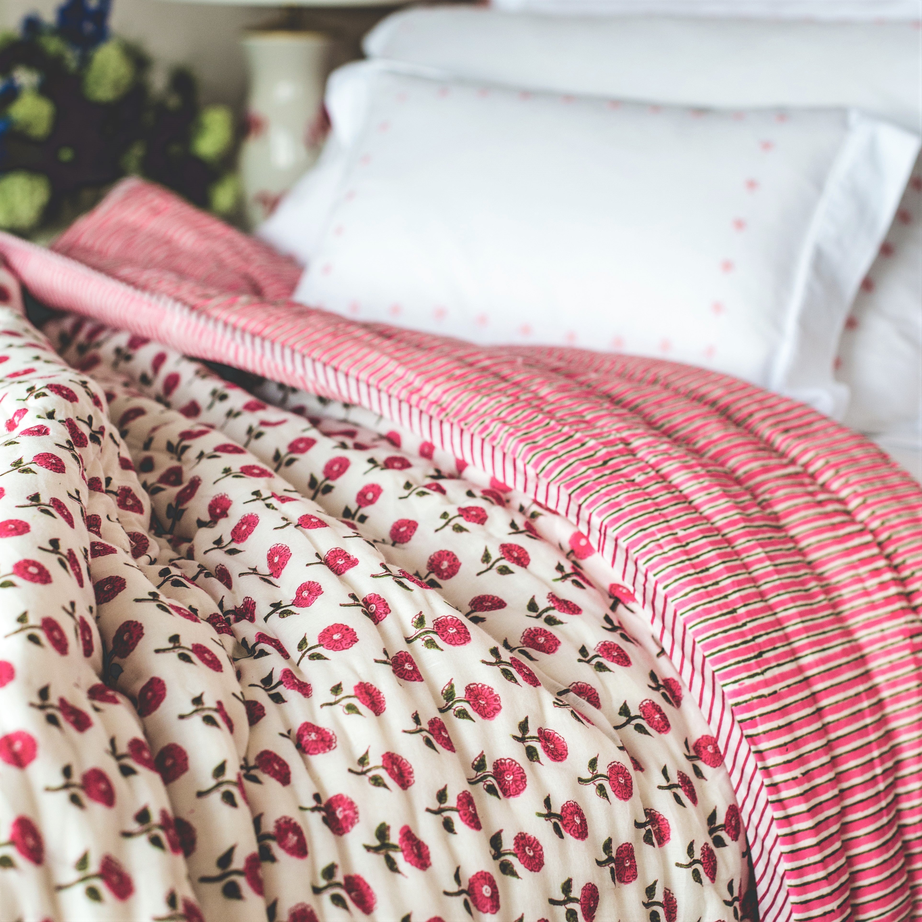 Pink Daisy Quilt
