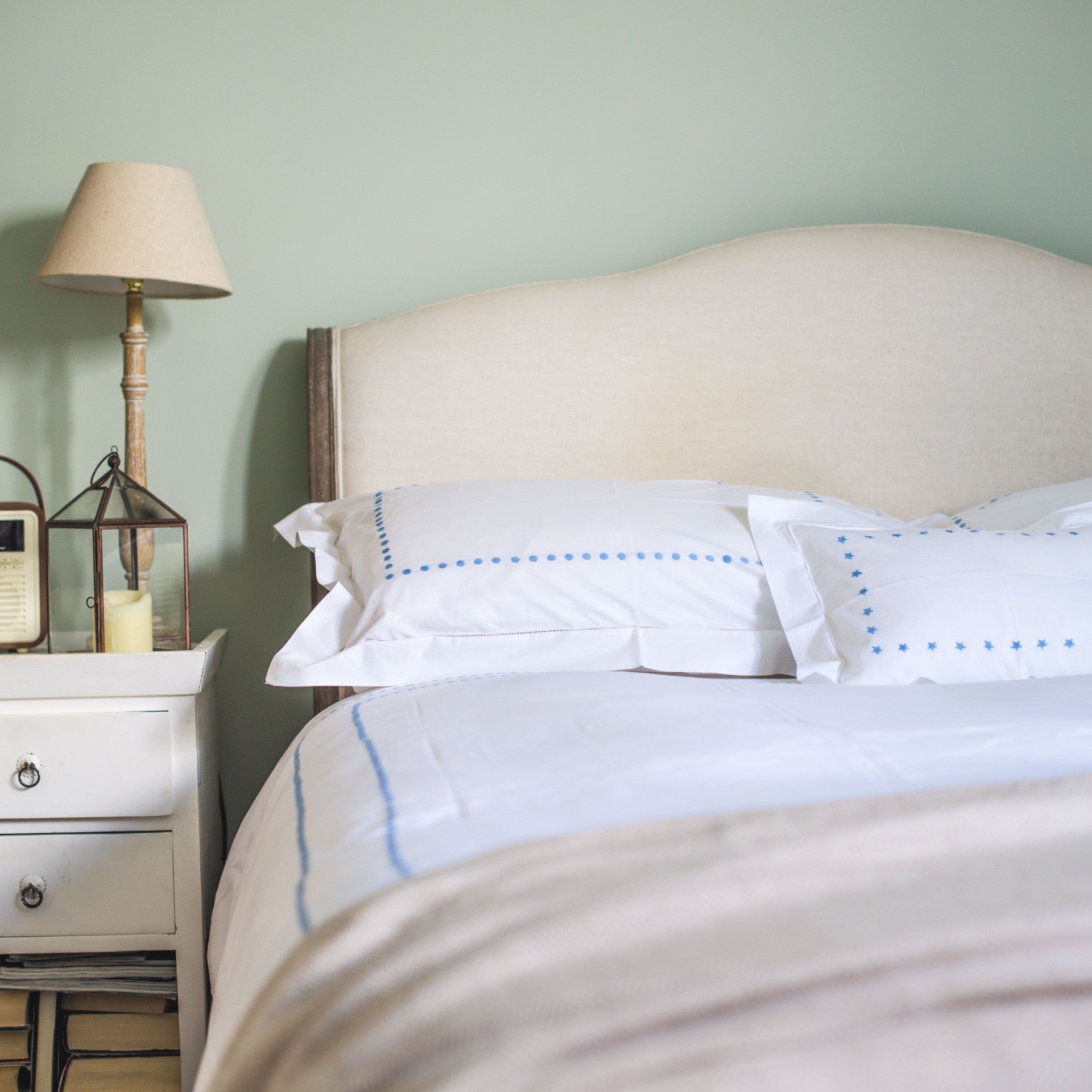 Blue dots duvet cover