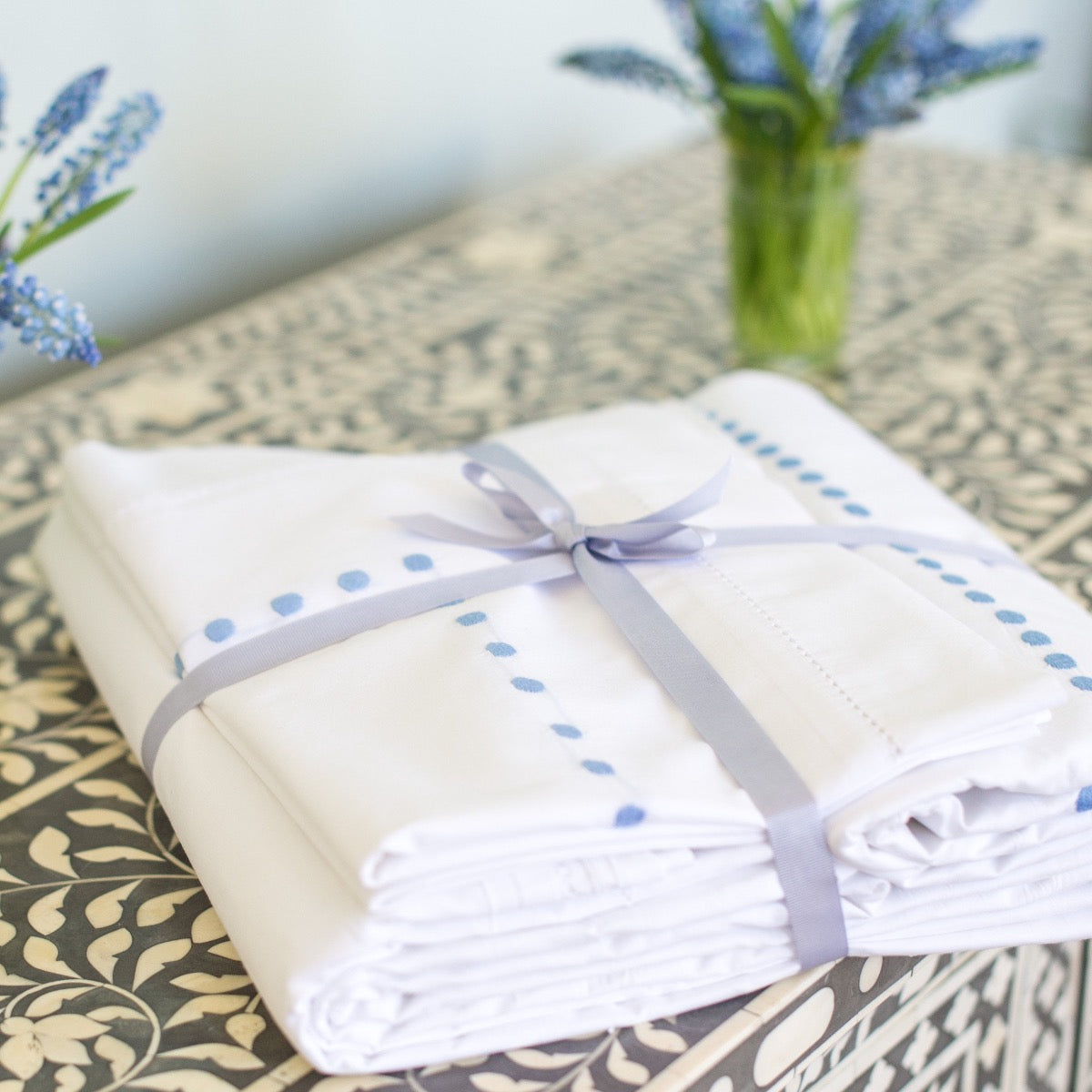 Blue Dots Duvet Cover