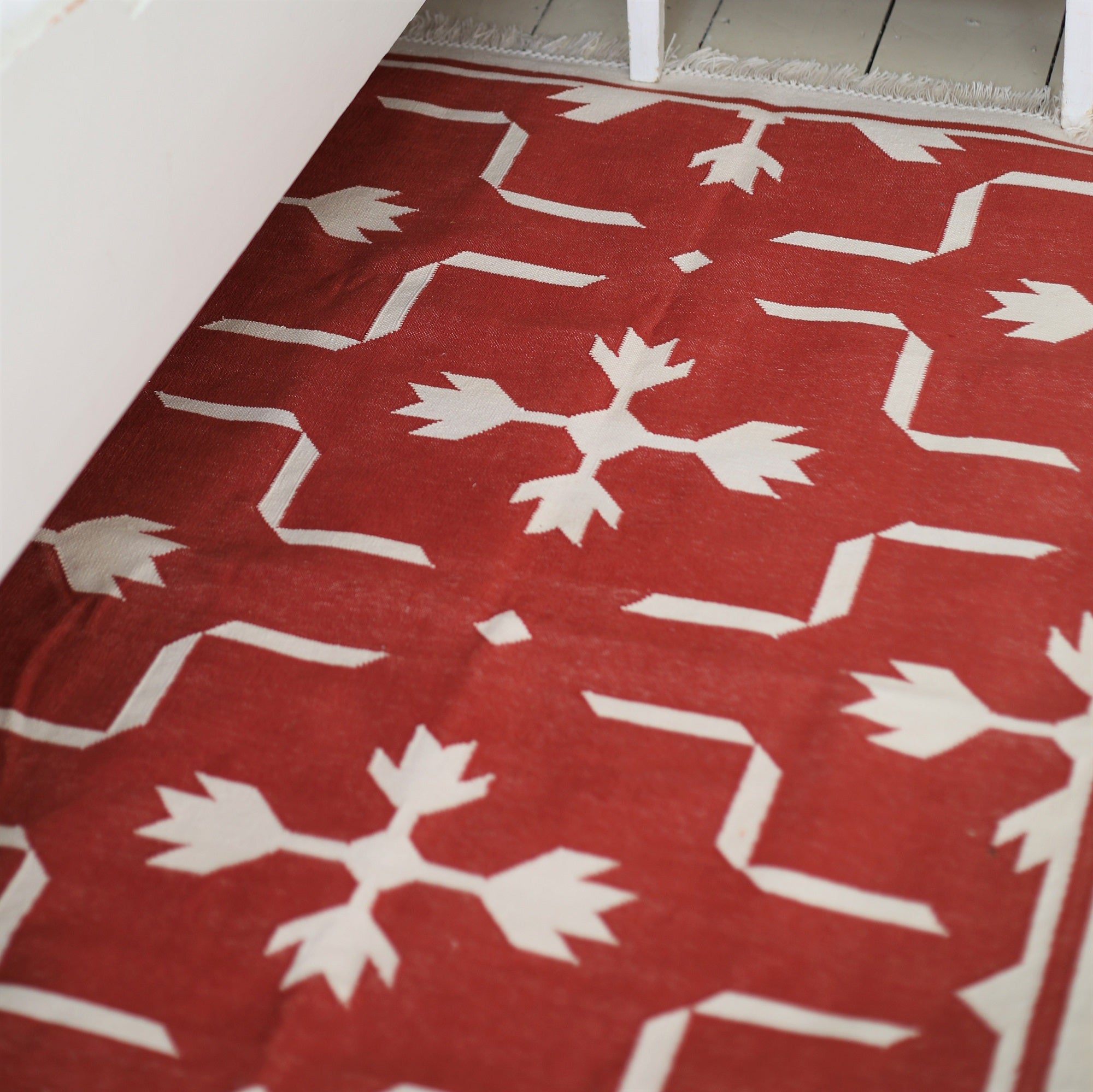 Red Floral Rug