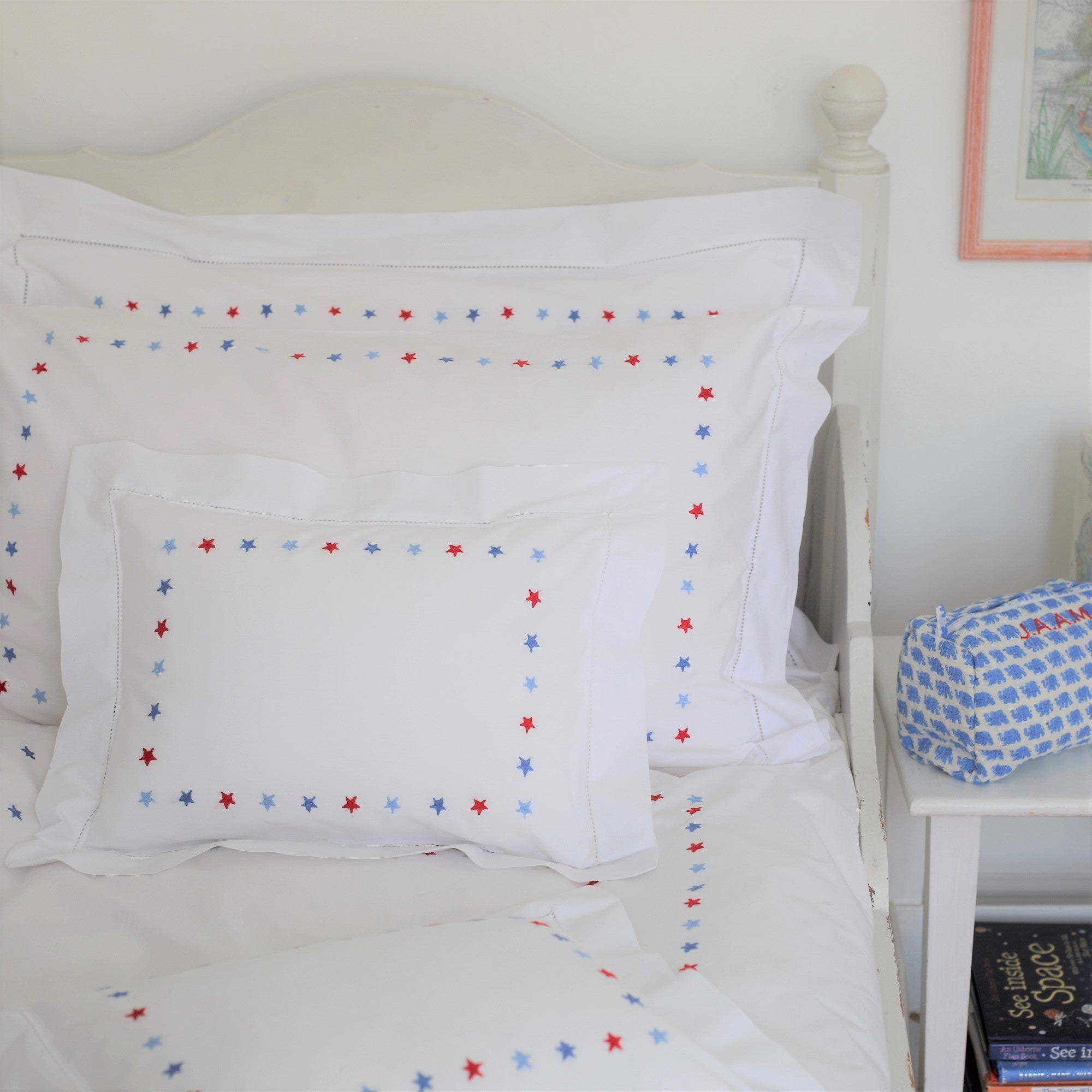Red & Blue Star Pillowcase