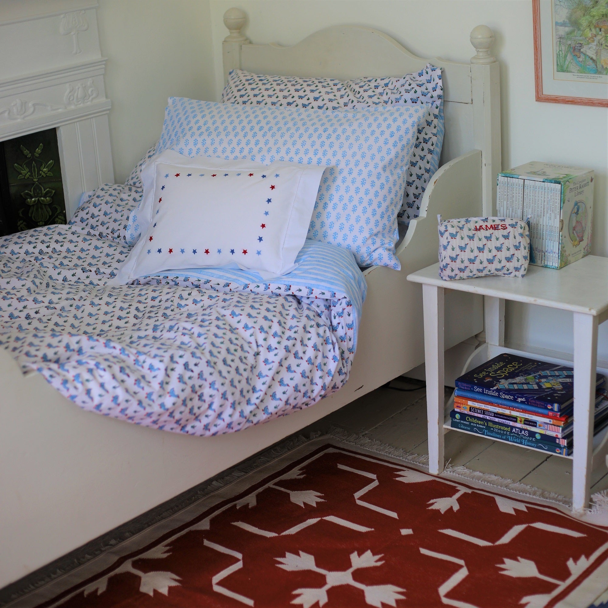 Red Floral Rug