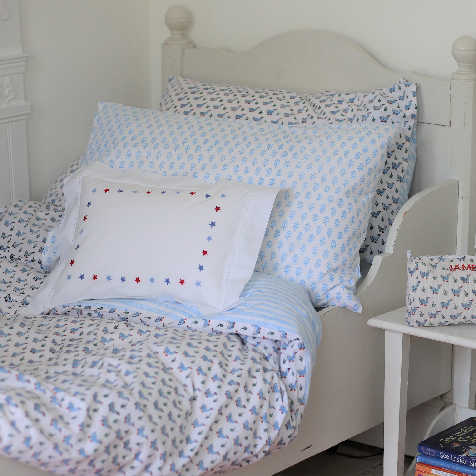 Blue Duck Duvet Cover