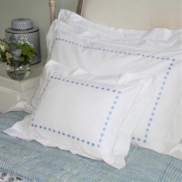Blue Dots Baby / Boudoir Pillowcase