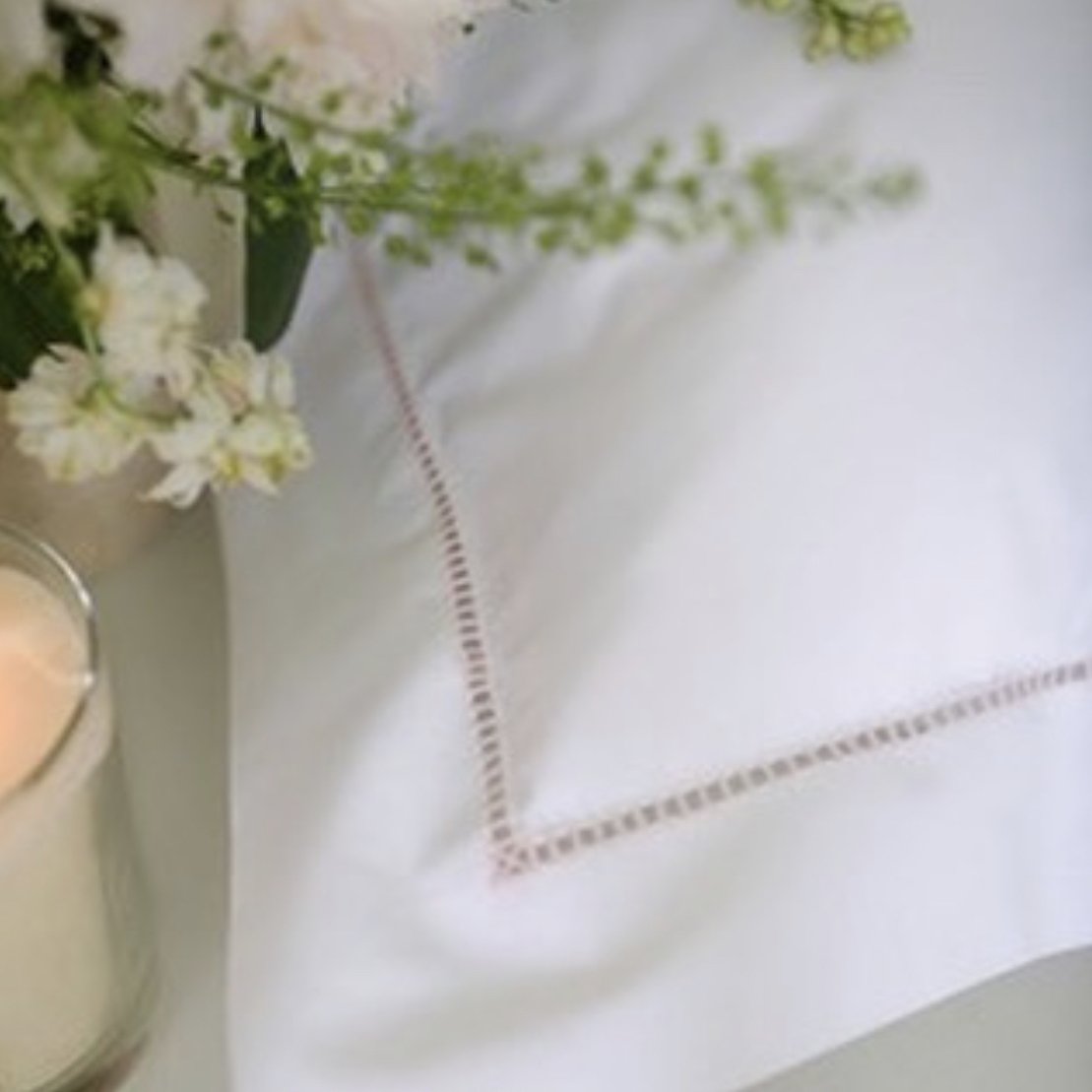 Pink Ladderstitch Duvet Cover