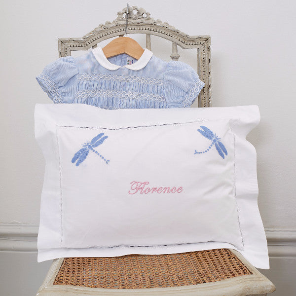 Blue Dragonfly Baby Boudoir Pillowcase