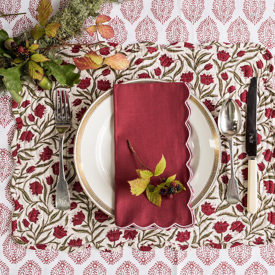 Red Leaf Oilcloth