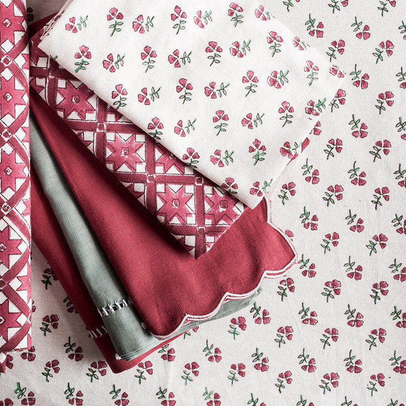 Bordeaux Scallop Napkin - Set of 4