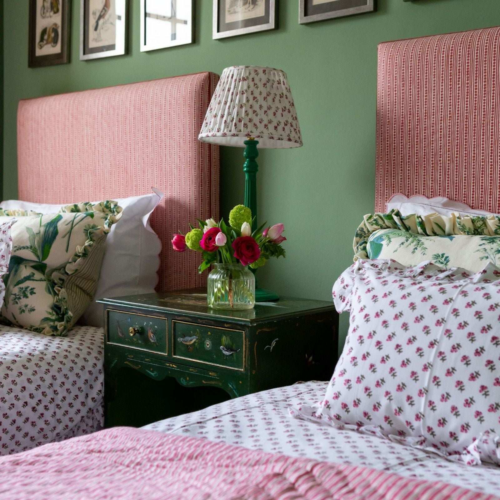 Pink Ditsy Floral Duvet Cover