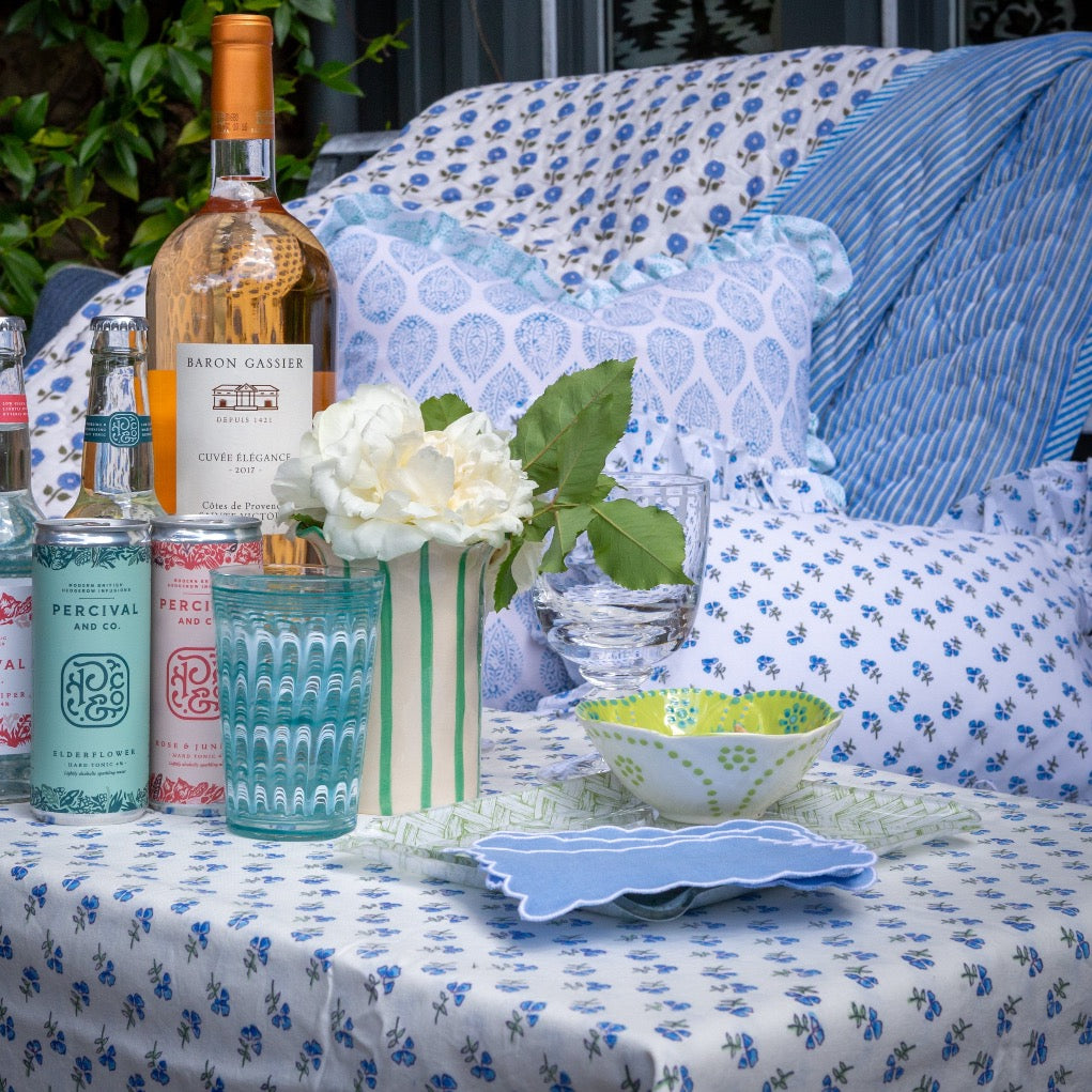 Blue Cocktail Napkin
