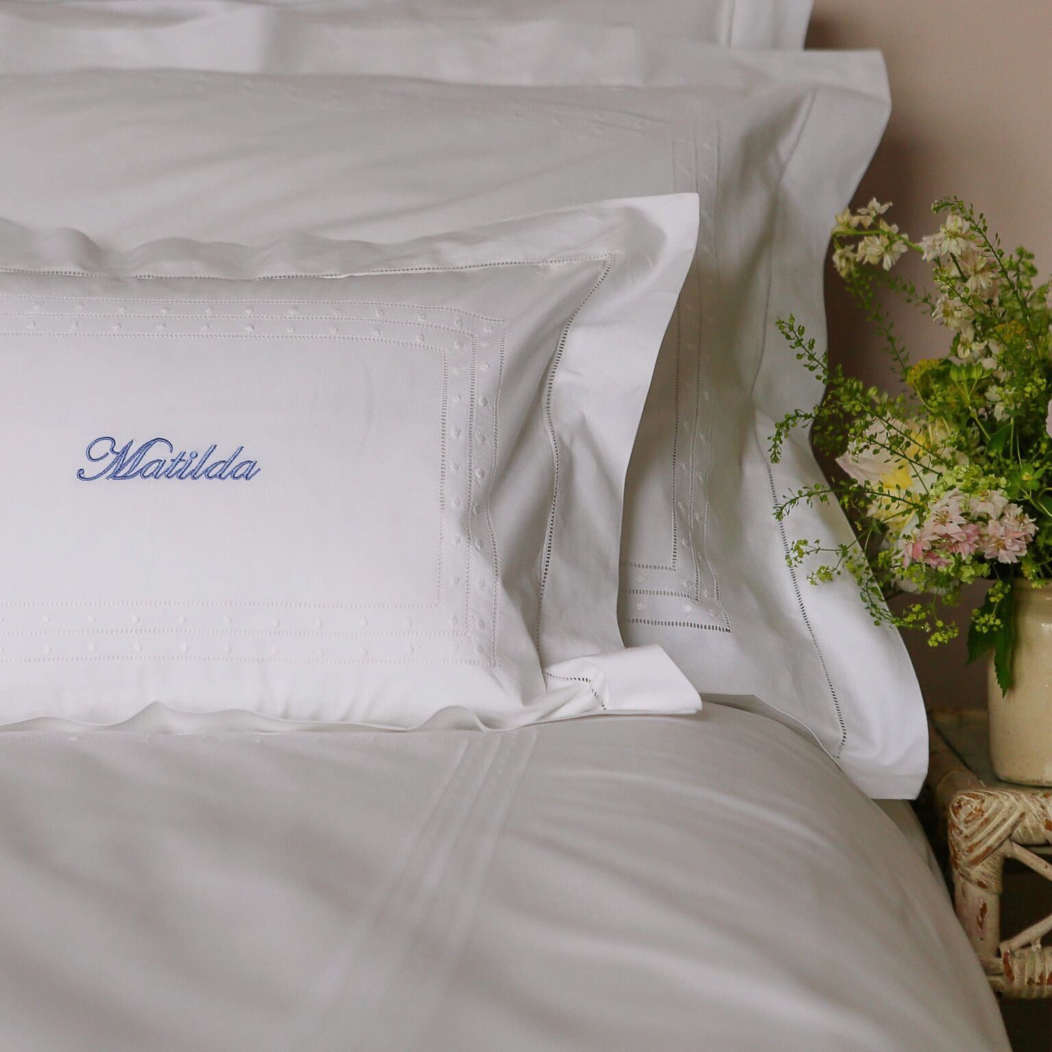 Matilda Duvet Cover - White