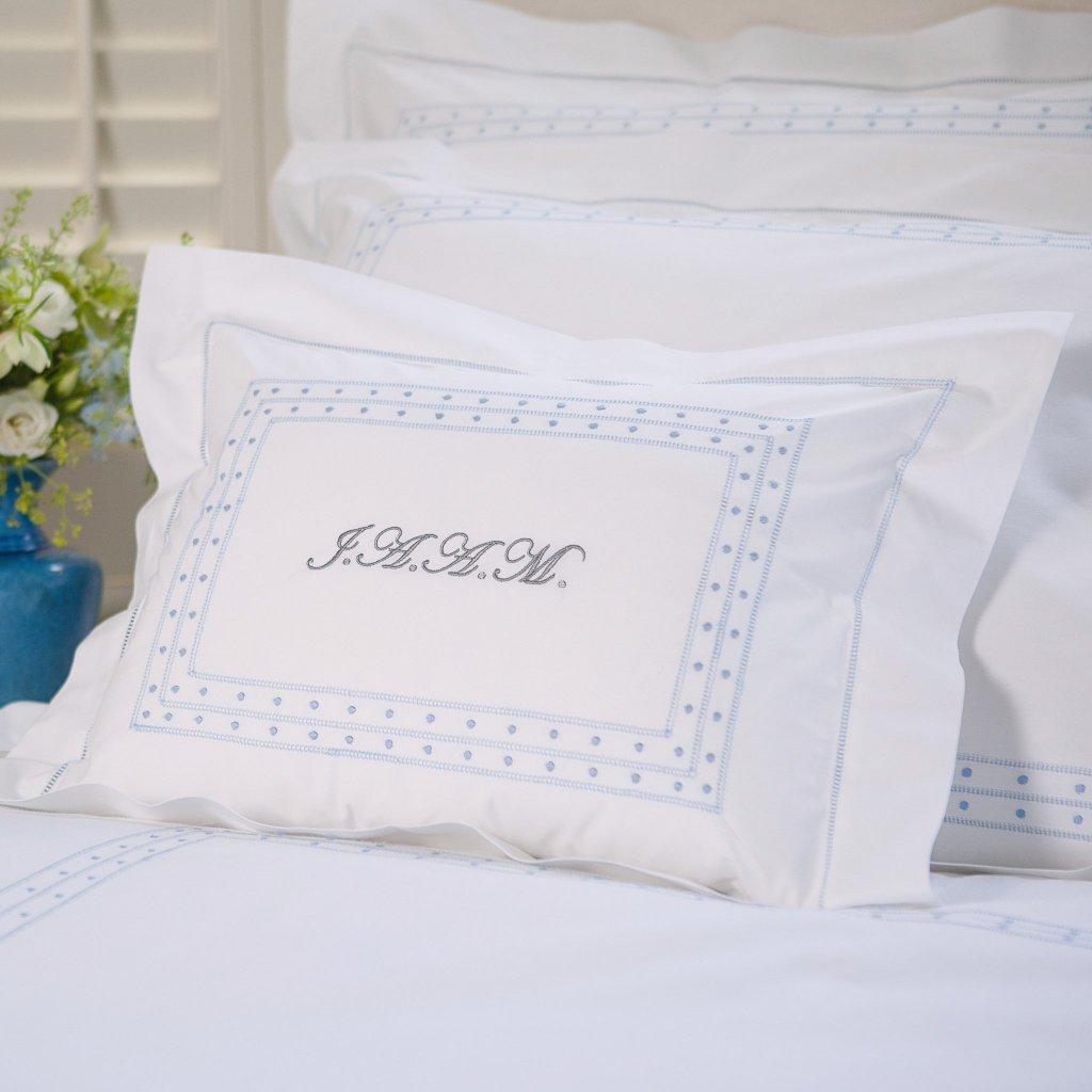 Blue Matilda Baby Boudoir Pillowcase