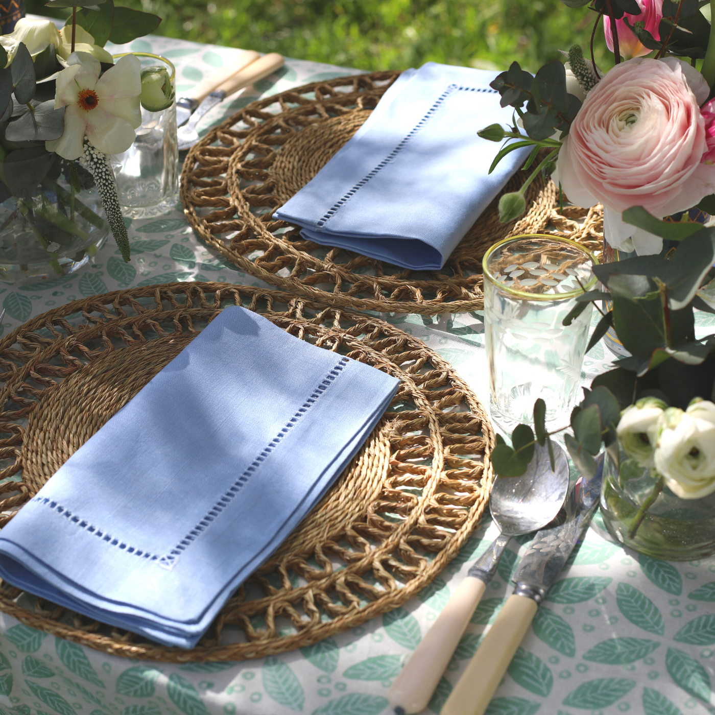 Blue Linen Napkin - Set of 4