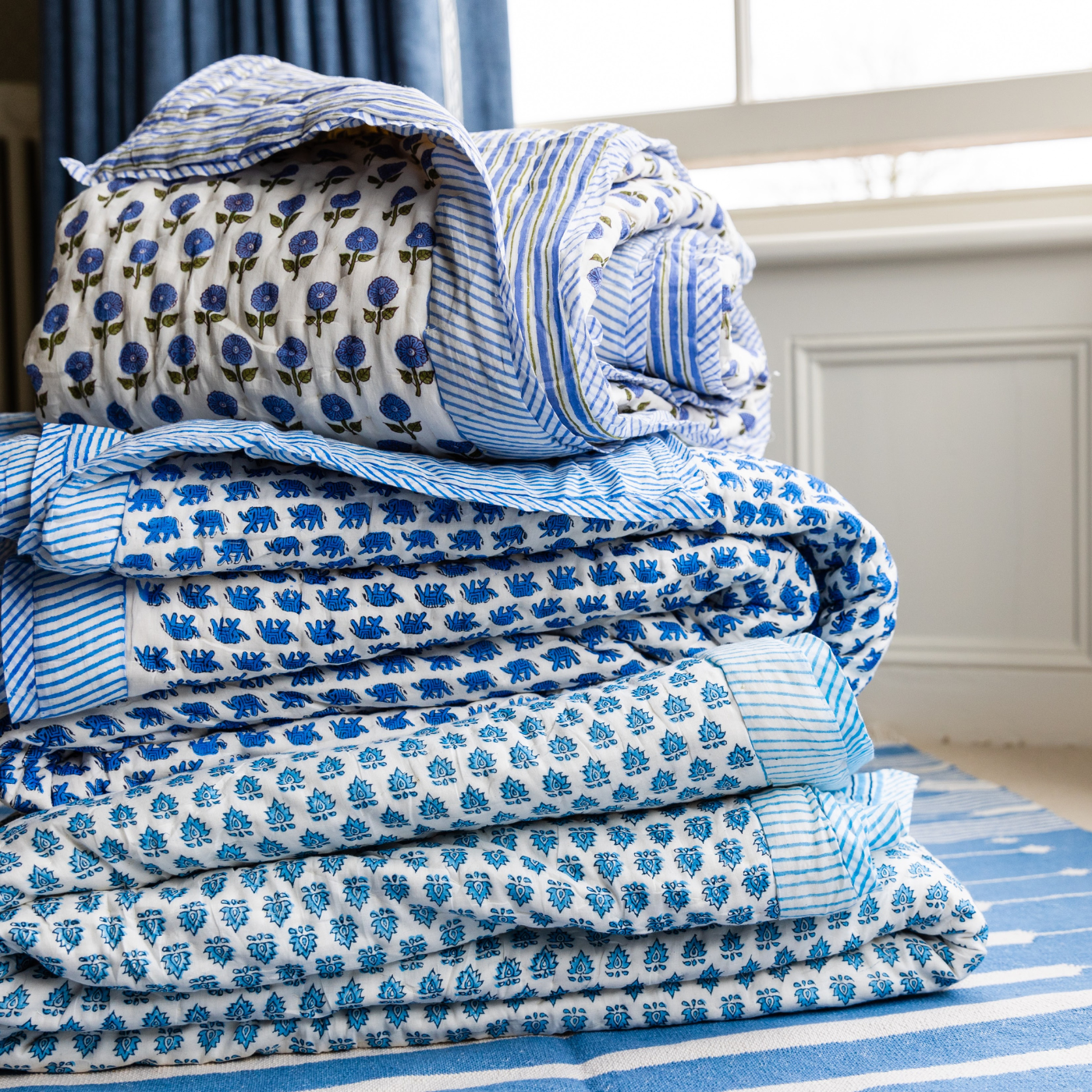Blue Elephant Quilt