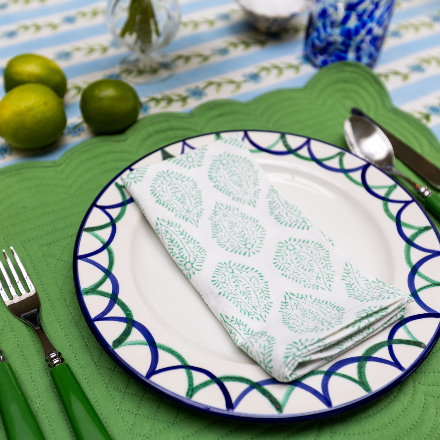 Green Quilted Placemat