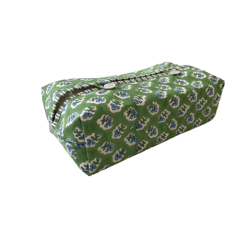 Apple Green Ditsy Tissue Box Cover