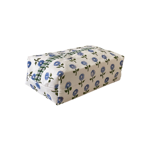 Blue Daisy Tissue Box Cover