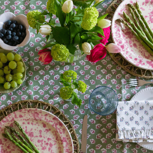 Sage Ditsy Oilcloth