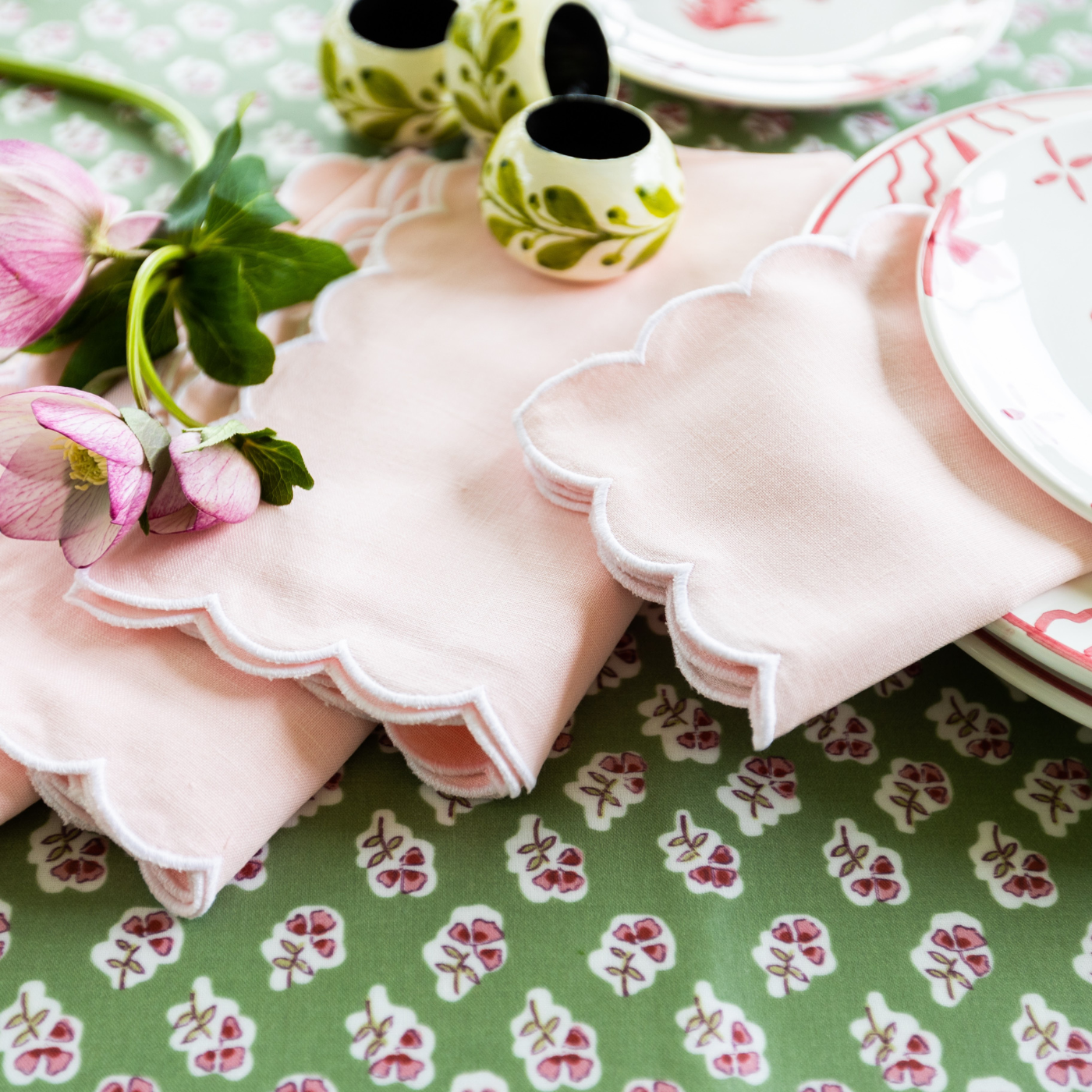 Sage Ditsy Oilcloth